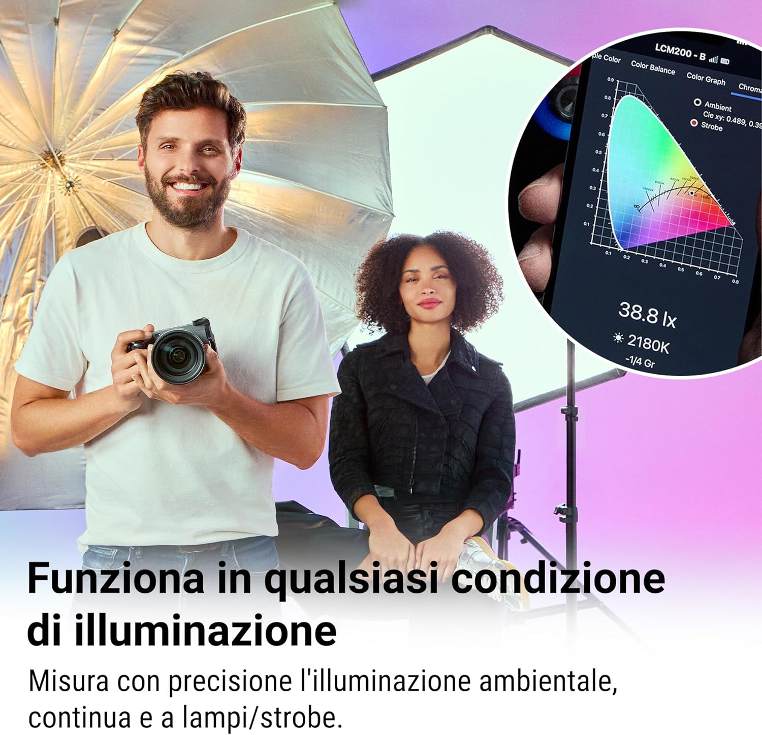 Datacolor LightColor Meter - Misuratore Luce e Colore Bluetooth - immagine 6