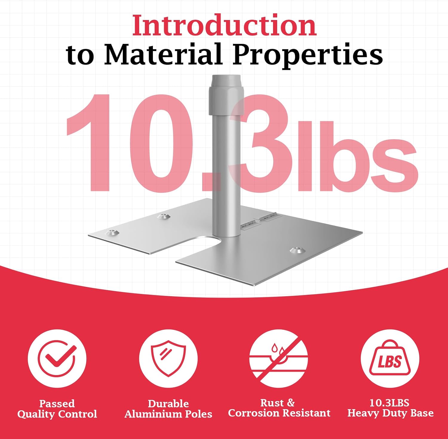 Emart Pipe and Drape - Kit di Sfondo Foto 2,7 x 3 m, Argento - immagine 2