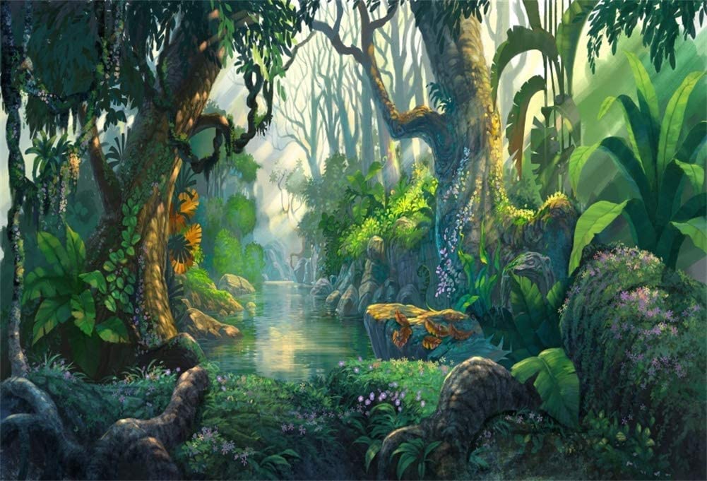 Renaiss Sfondo Fotografico 4.5x3m Fairyland Tropical