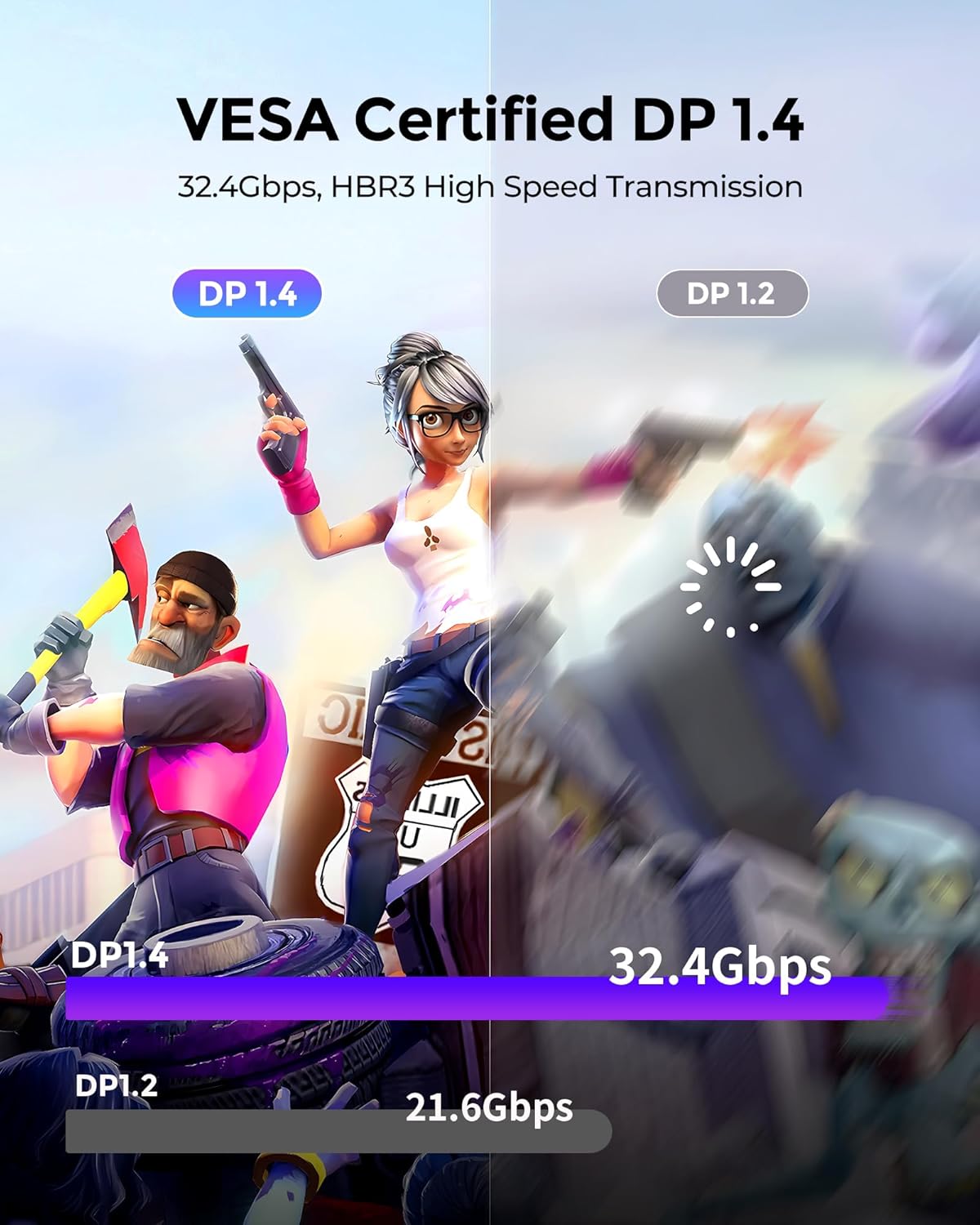 Silkland Cavo Displayport 1.4 2M Certificato VESA - immagine 3