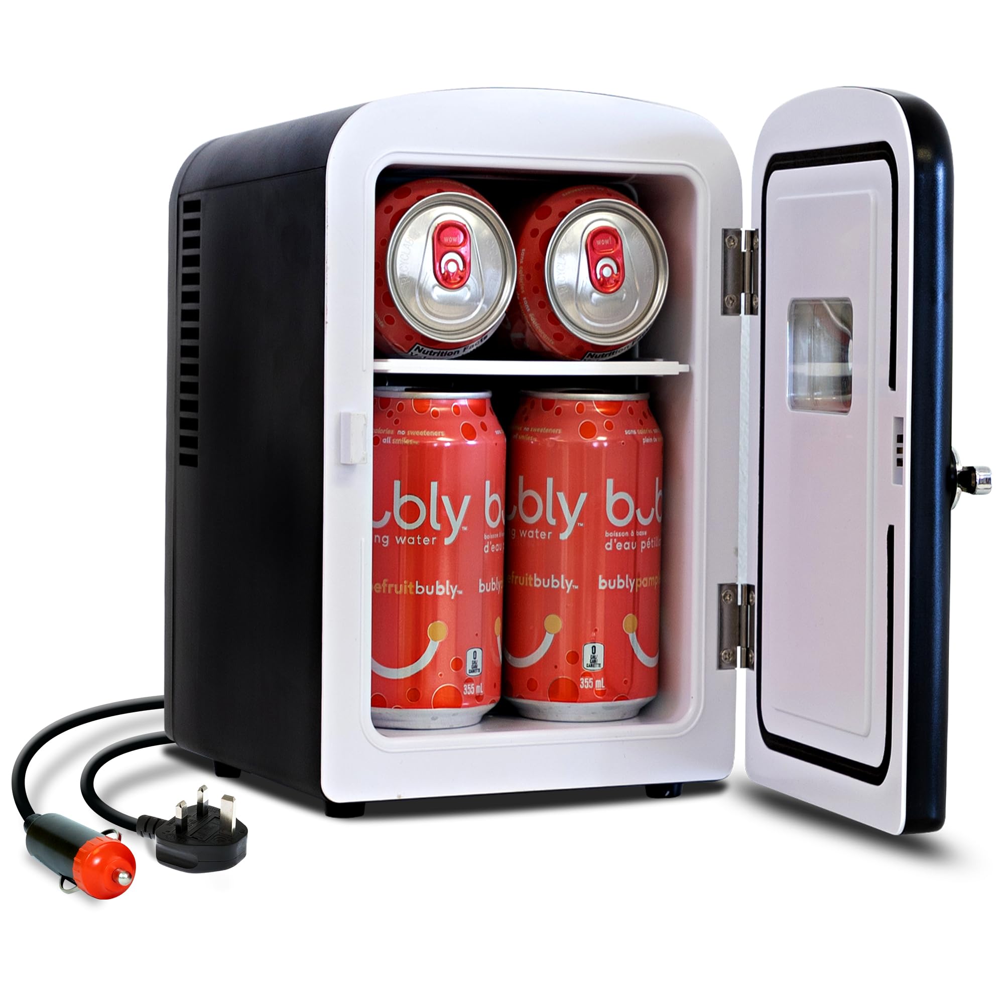 Koolatron Coca Cola Mini Frigo 4L frigorifero piccolo 6 Lattine (Nero)