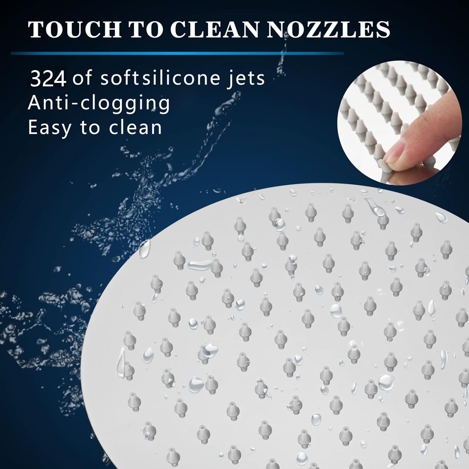 Markcco Soffione Doccia Tondo 40cm Alta Pressione - immagine 3