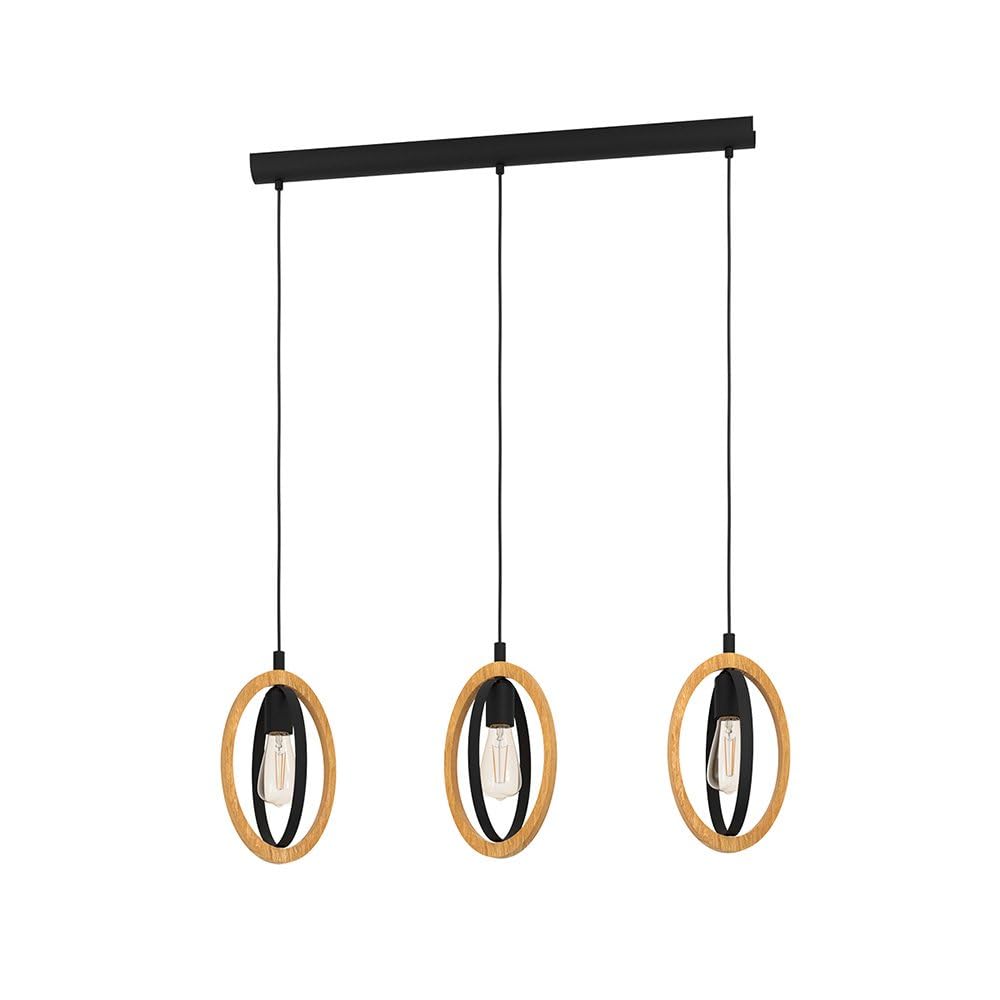 Eglo Lampada a Sospensione Basildon 3 Luci Vintage