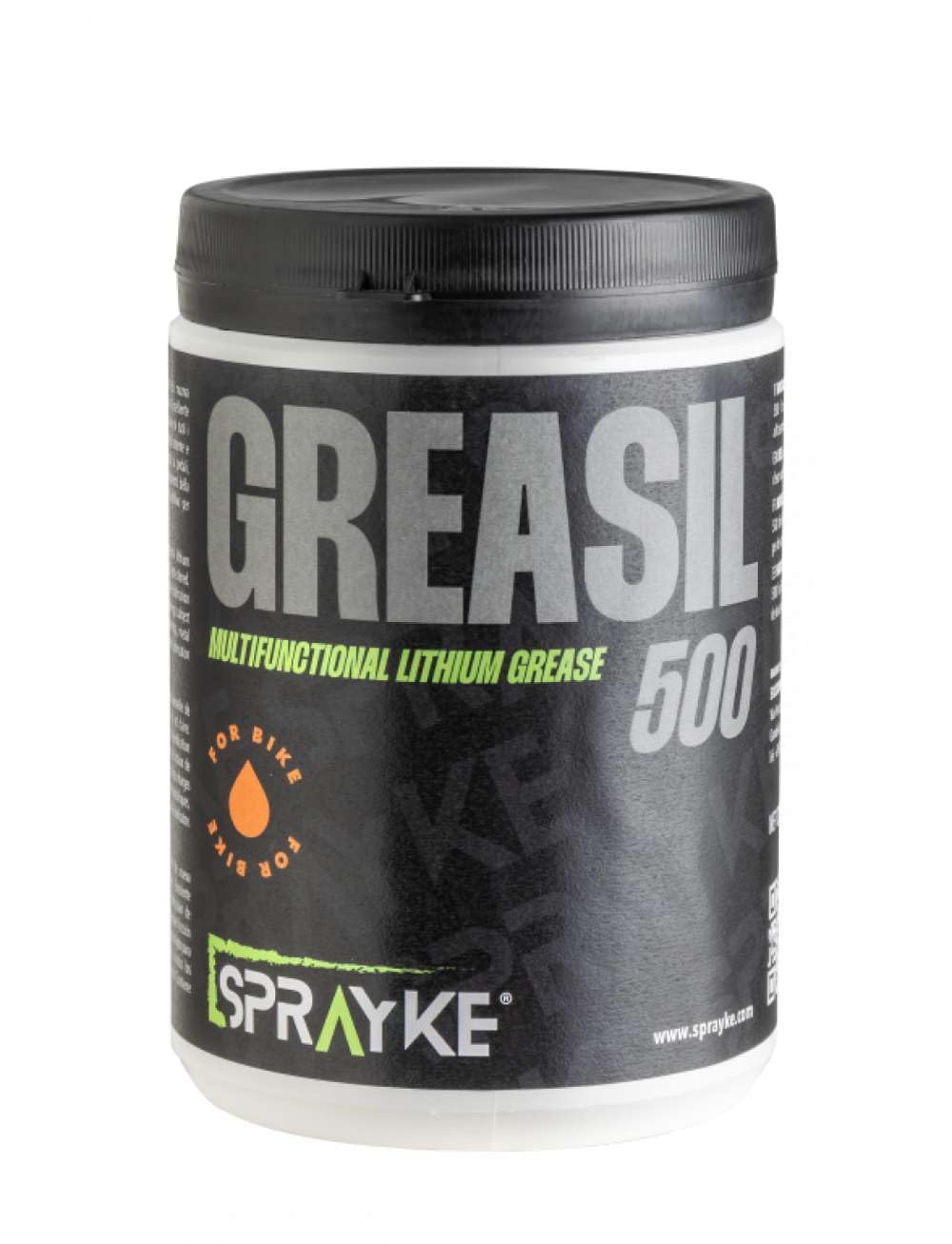 Sprayke GREASIL 500 Grasso al Litio 900G, Nero | Velz