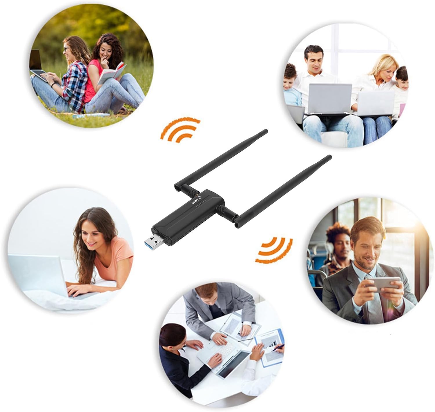 Adattatore WiFi USB 3.0 WiFi 6E AX5400M - immagine 7