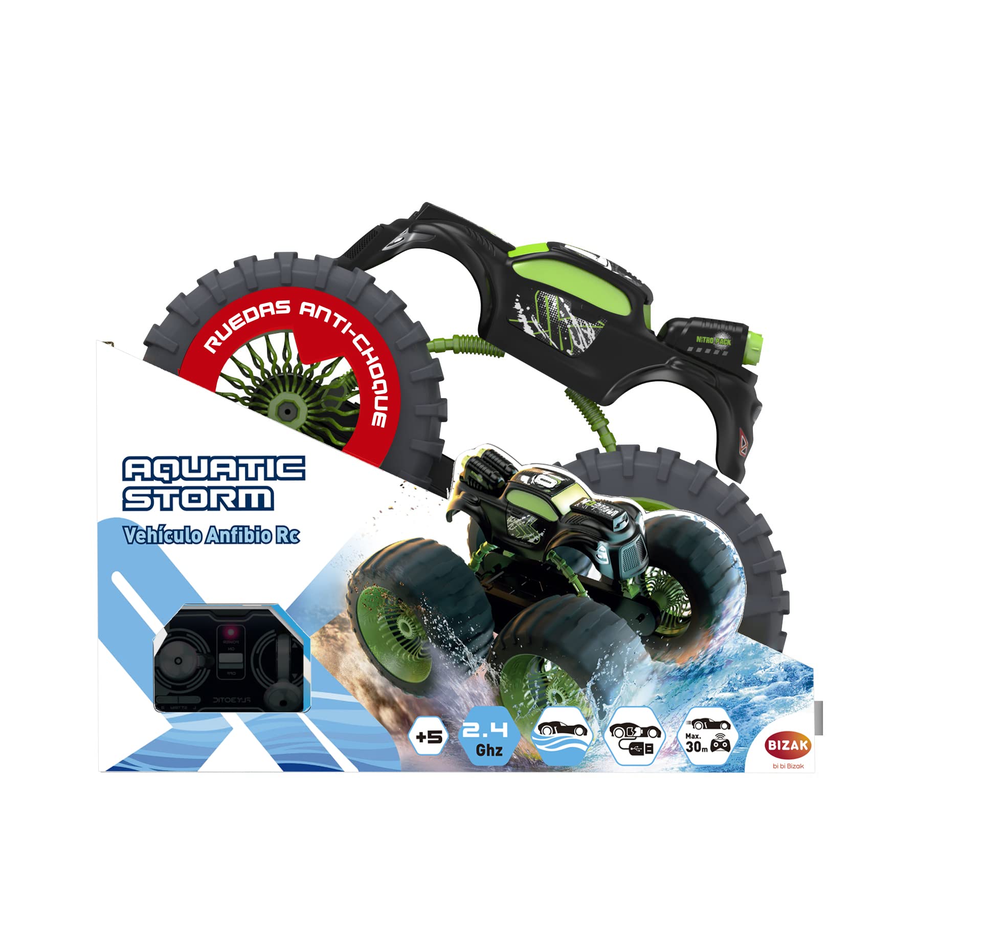 Bizak- Giocattolo, Colore Verde, 62000285