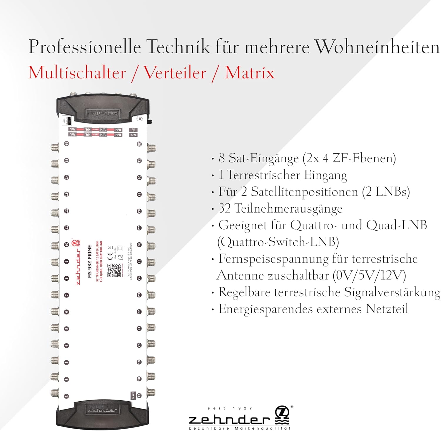 Dieci 9/32 Multiswitch per Quattro & Quad LNB - immagine 5