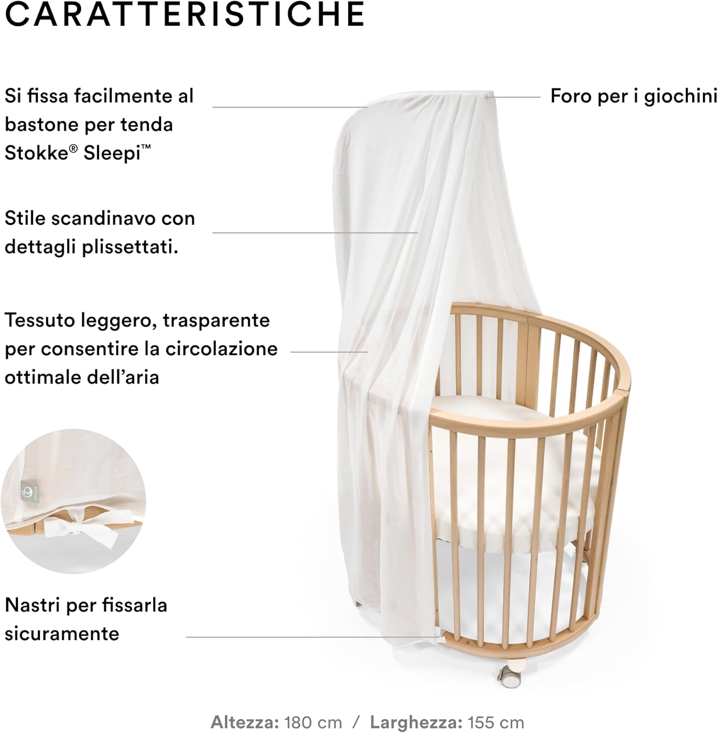 Stokke Tenda Sleepi Bianca - immagine 2