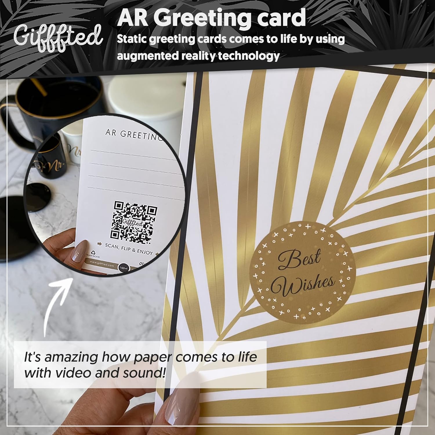 Triple Gifffted Mr & Mrs Tazze Colazione per Coppie 380 ML - immagine 4