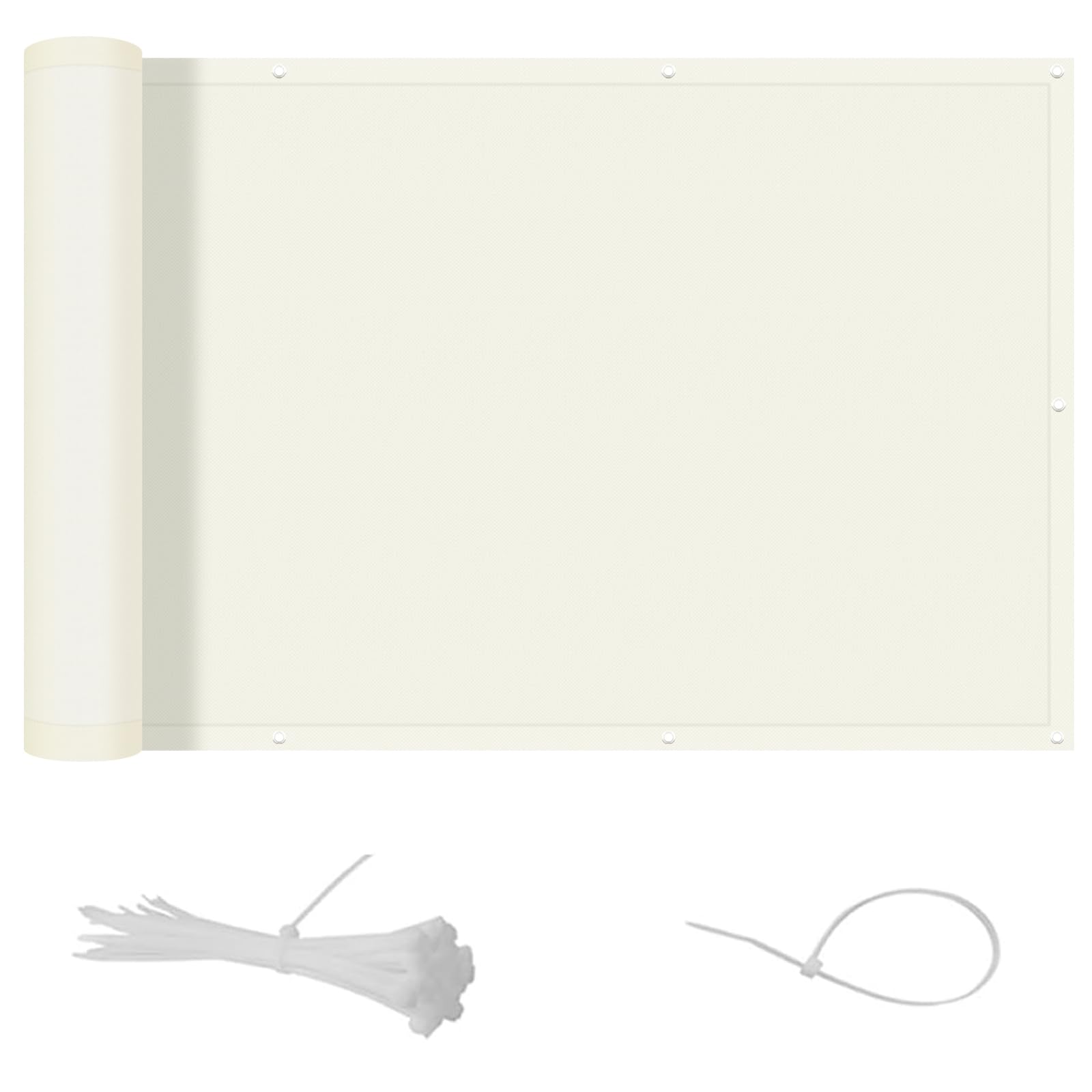 COOL AREA Frangivista per Balcone in PES 90x1000cm, Beige