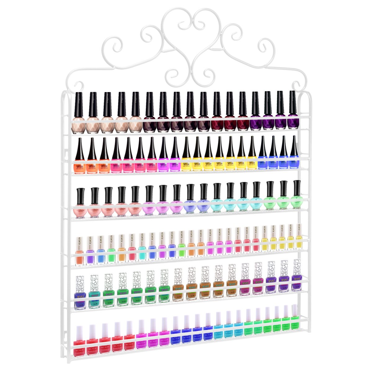 Fullberg Espositore a 6 Livelli in Metallo, Bianco