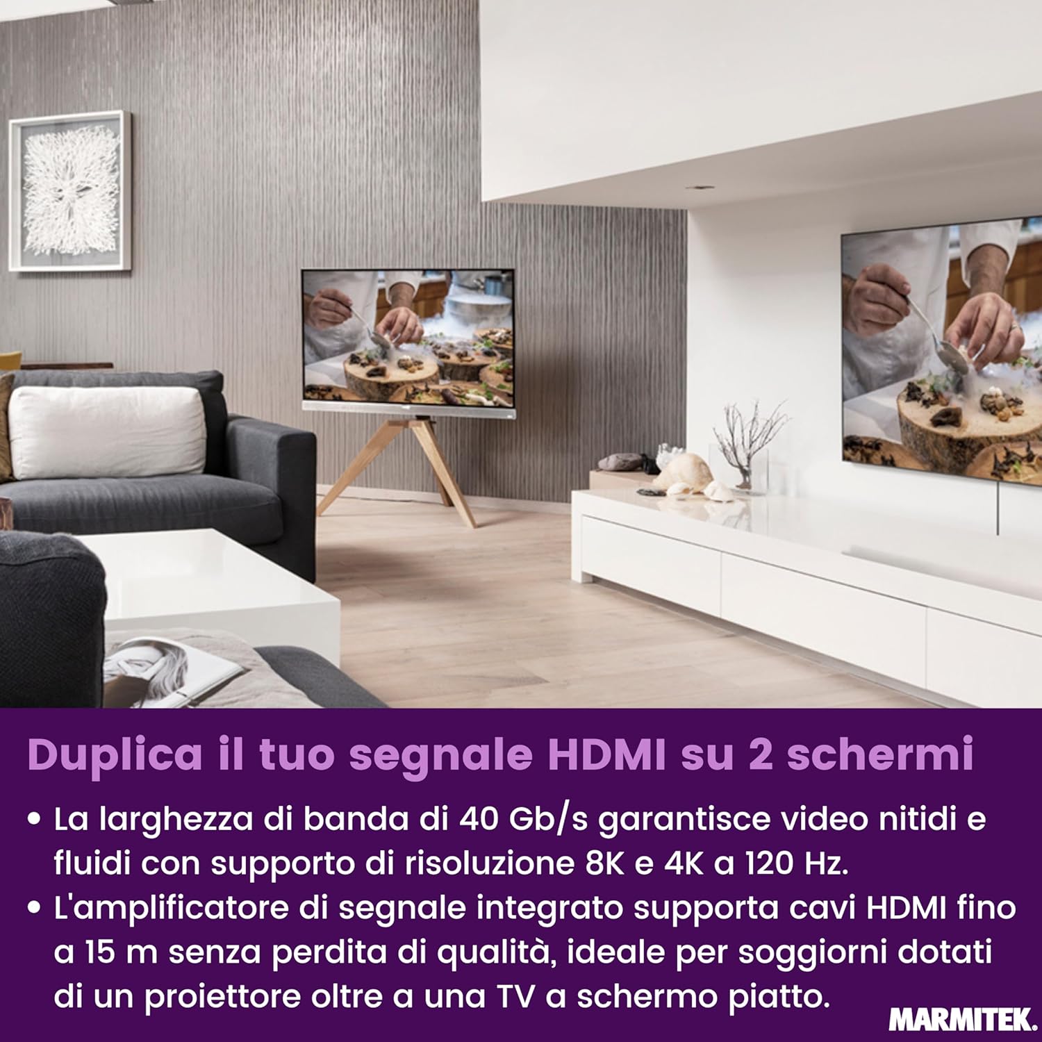 Marmitek Split 712 - Splitter HDMI 4K120 Gaming - immagine 2