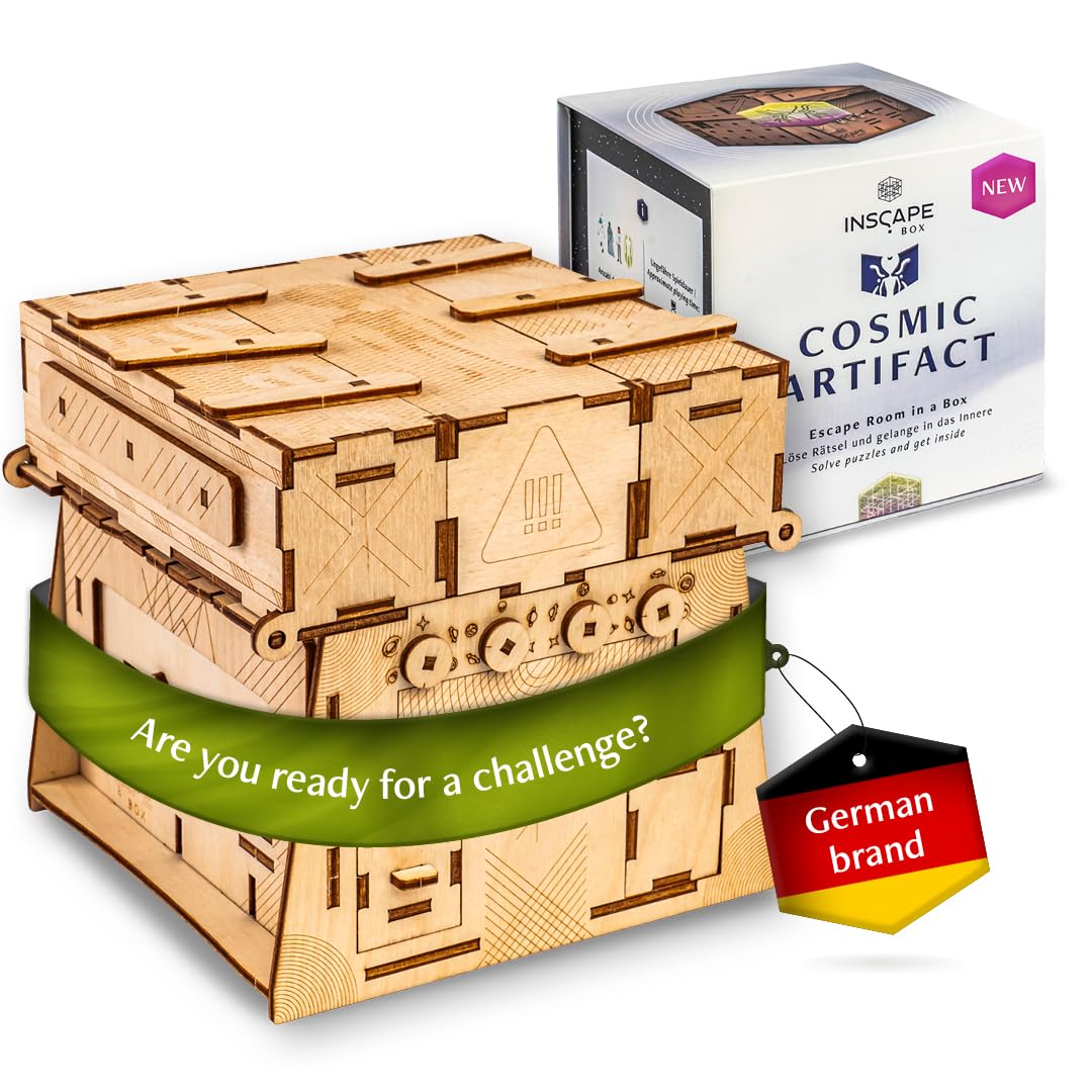 Inscape Cosmic Artifact – Cluebox Scatola Puzzle in Legno