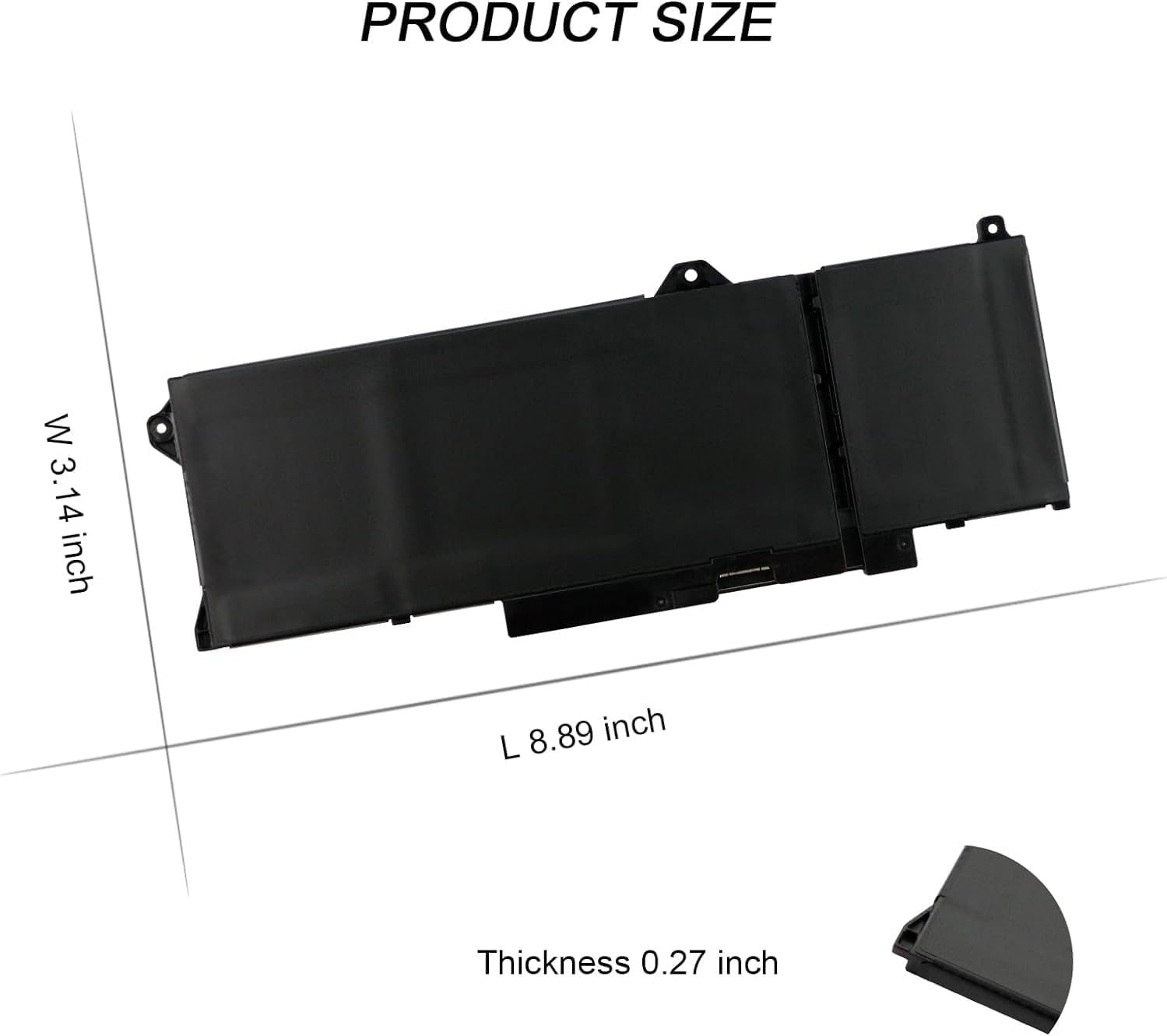 Antiee Batteria Laptop 64Wh per Dell Latitude/Precision - immagine 5