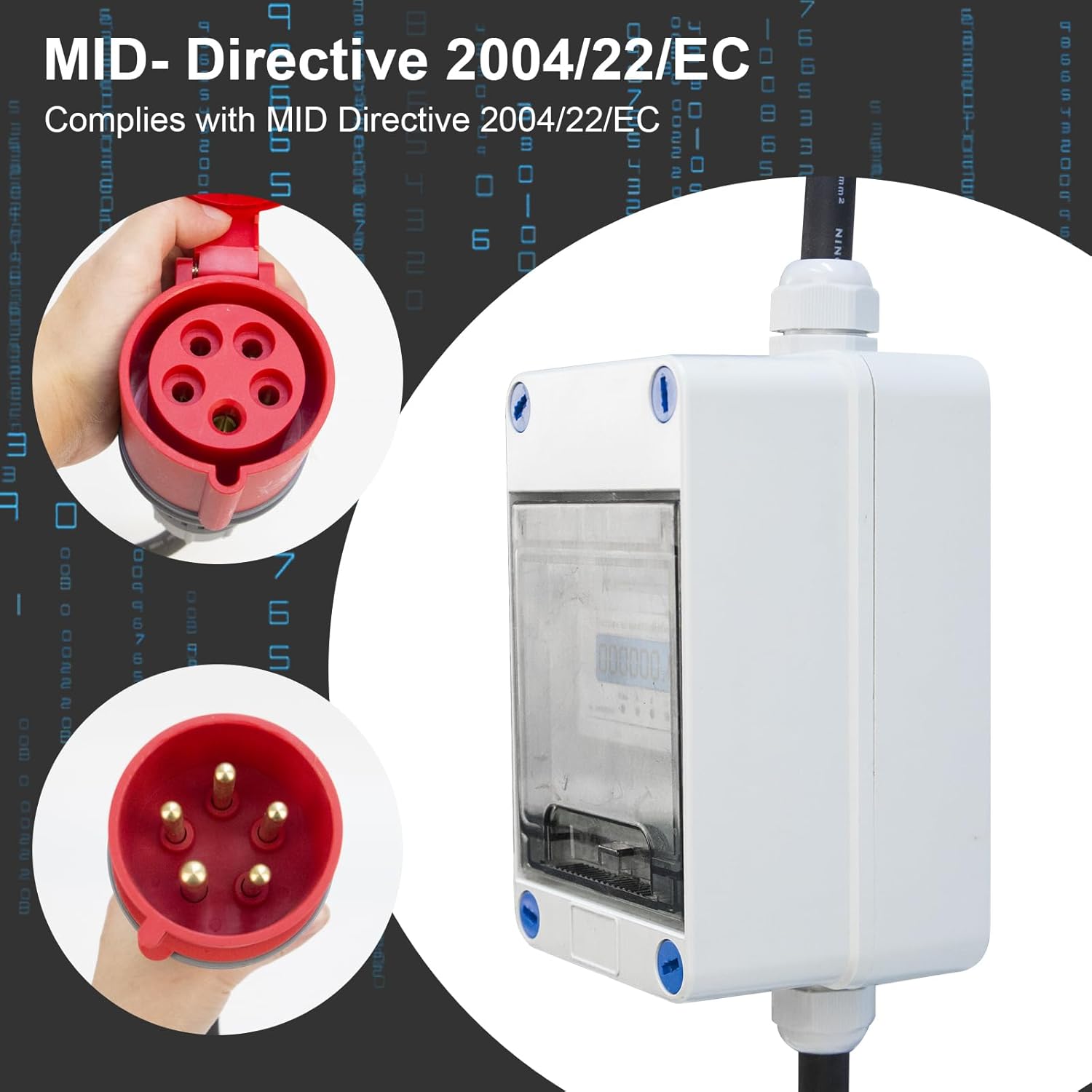 Contatore Elettrico Mobile 16A 400V Trifase - immagine 5