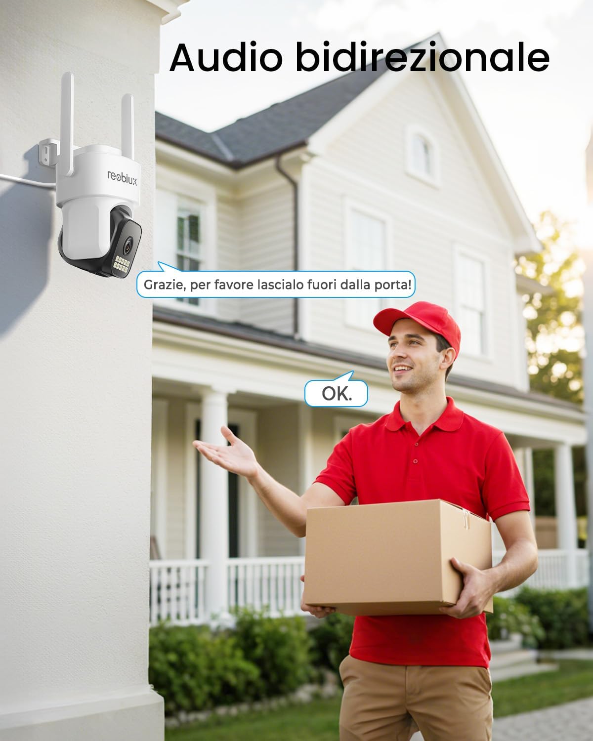 Reobiux Telecamera Wi-Fi Esterno 1080P (2 Pezzi) - immagine 8