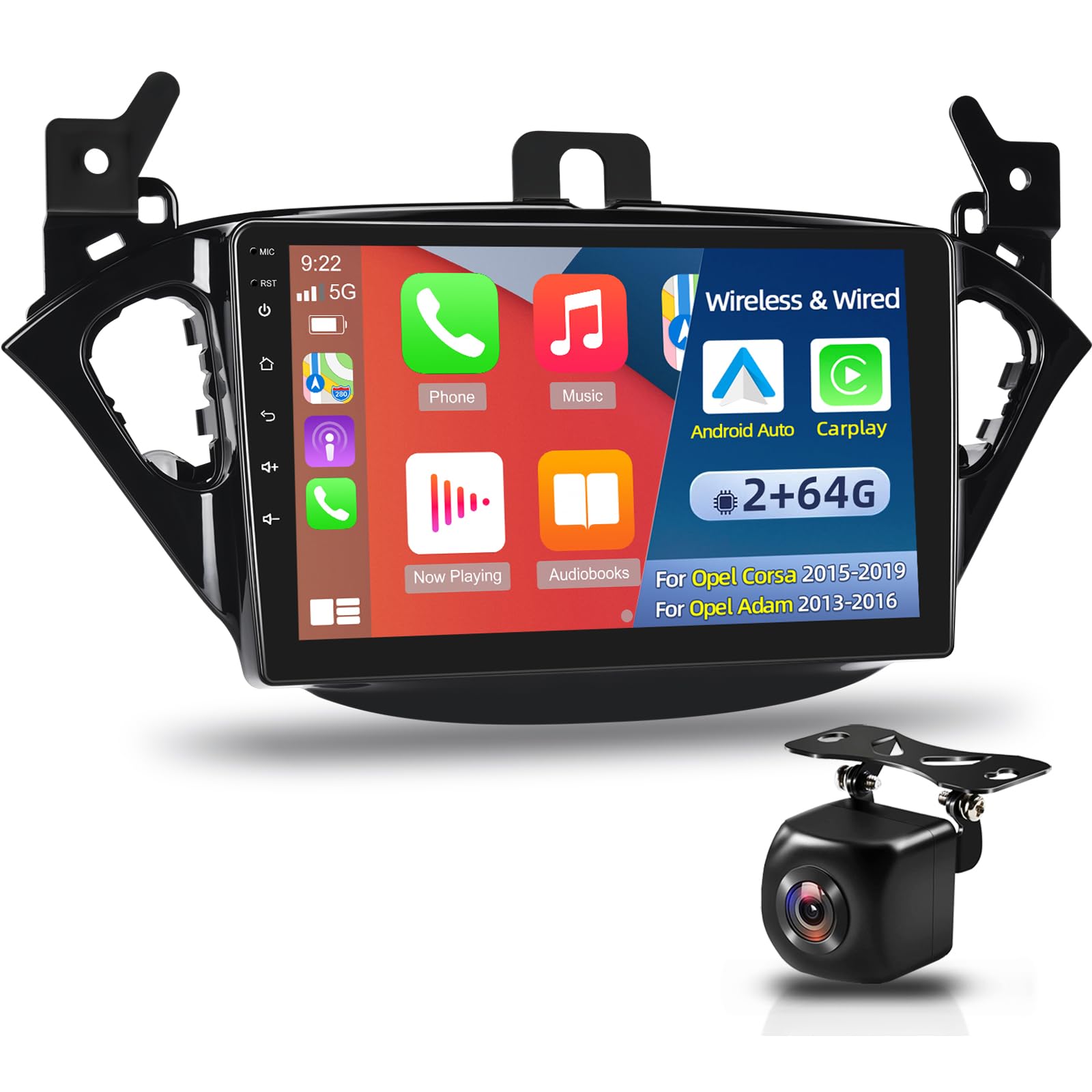 Autoradio Android 9" per Opel Corsa 2015-2019 / Adam 2013-2016
