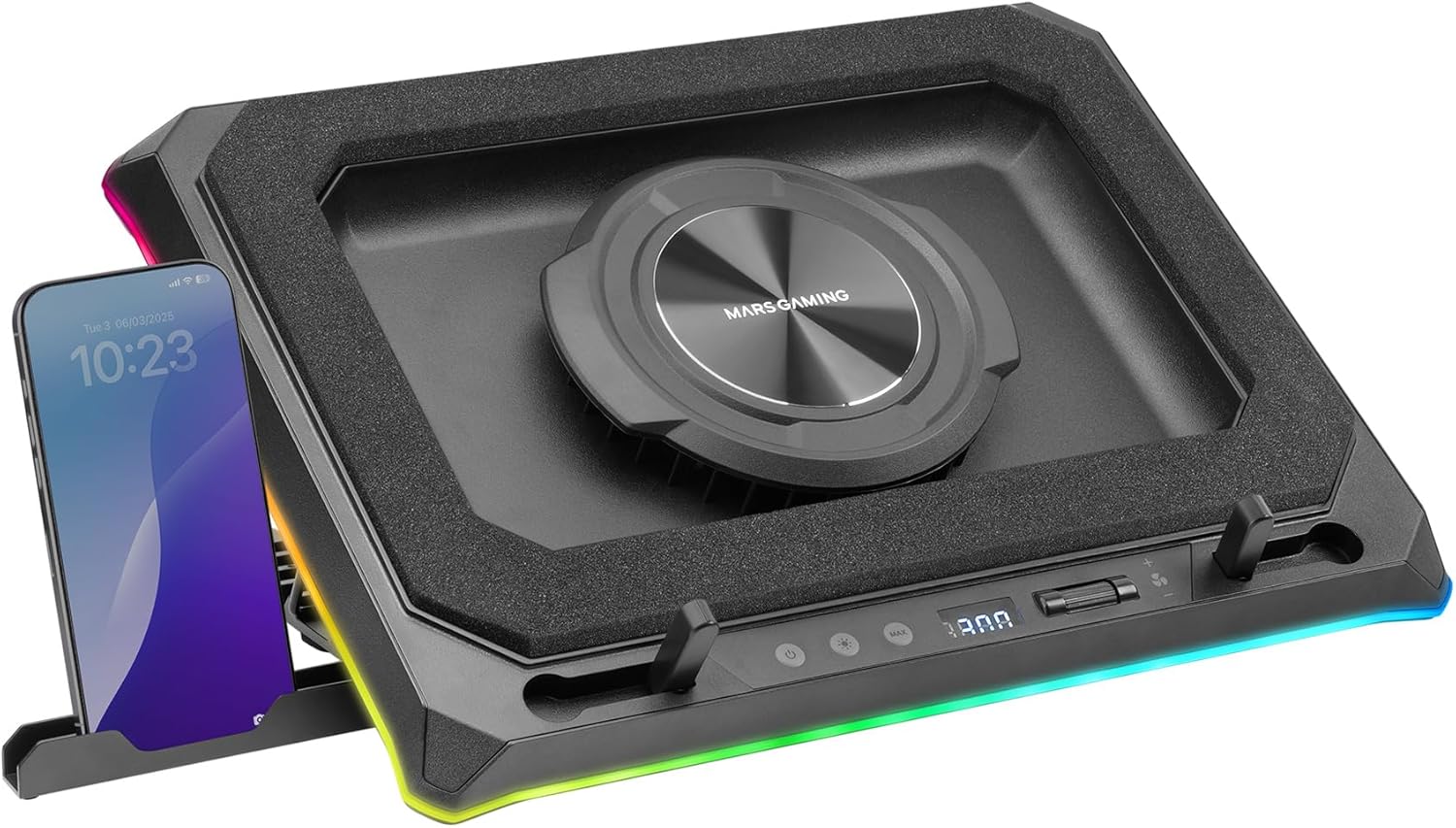 Mars Gaming MNBC-ULTRA - Base Raffreddamento Laptop 18”, Nero - immagine 1