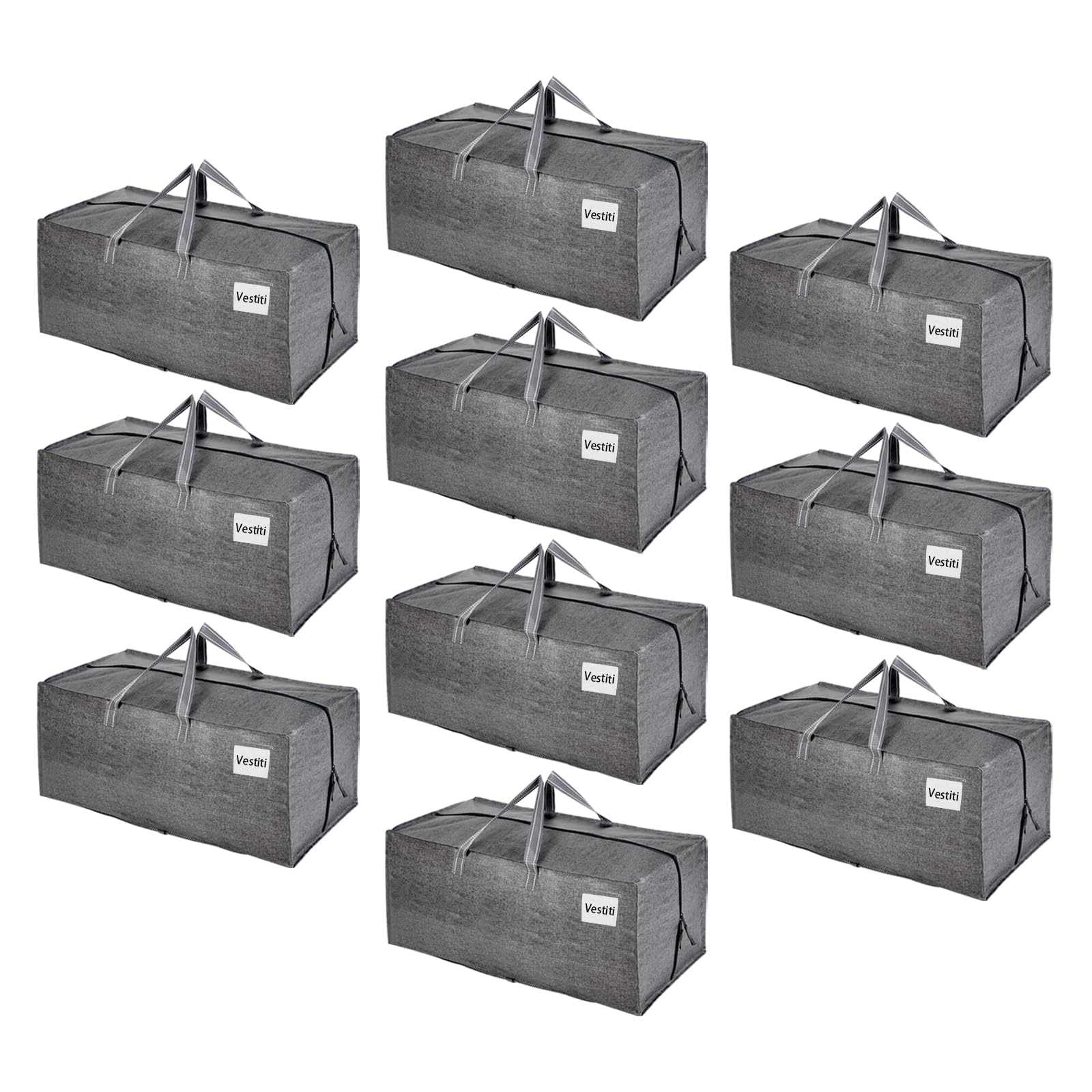 Veno Set 10 Borse da Trasloco Extra Large, Grigio