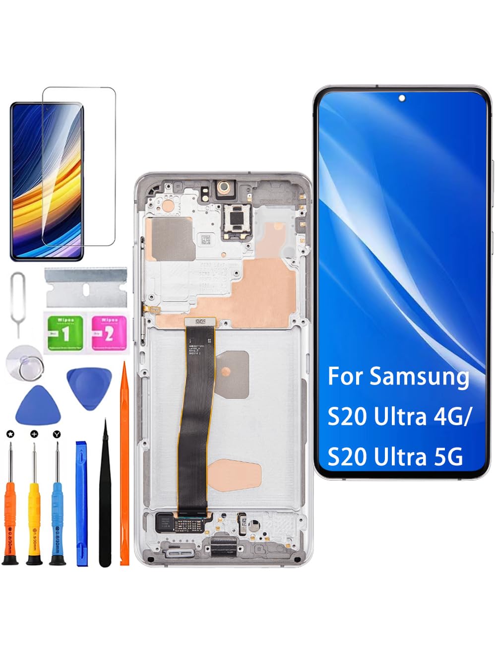 HLYGZX Display LCD Ricambio per Samsung Galaxy Note 20 Ultra