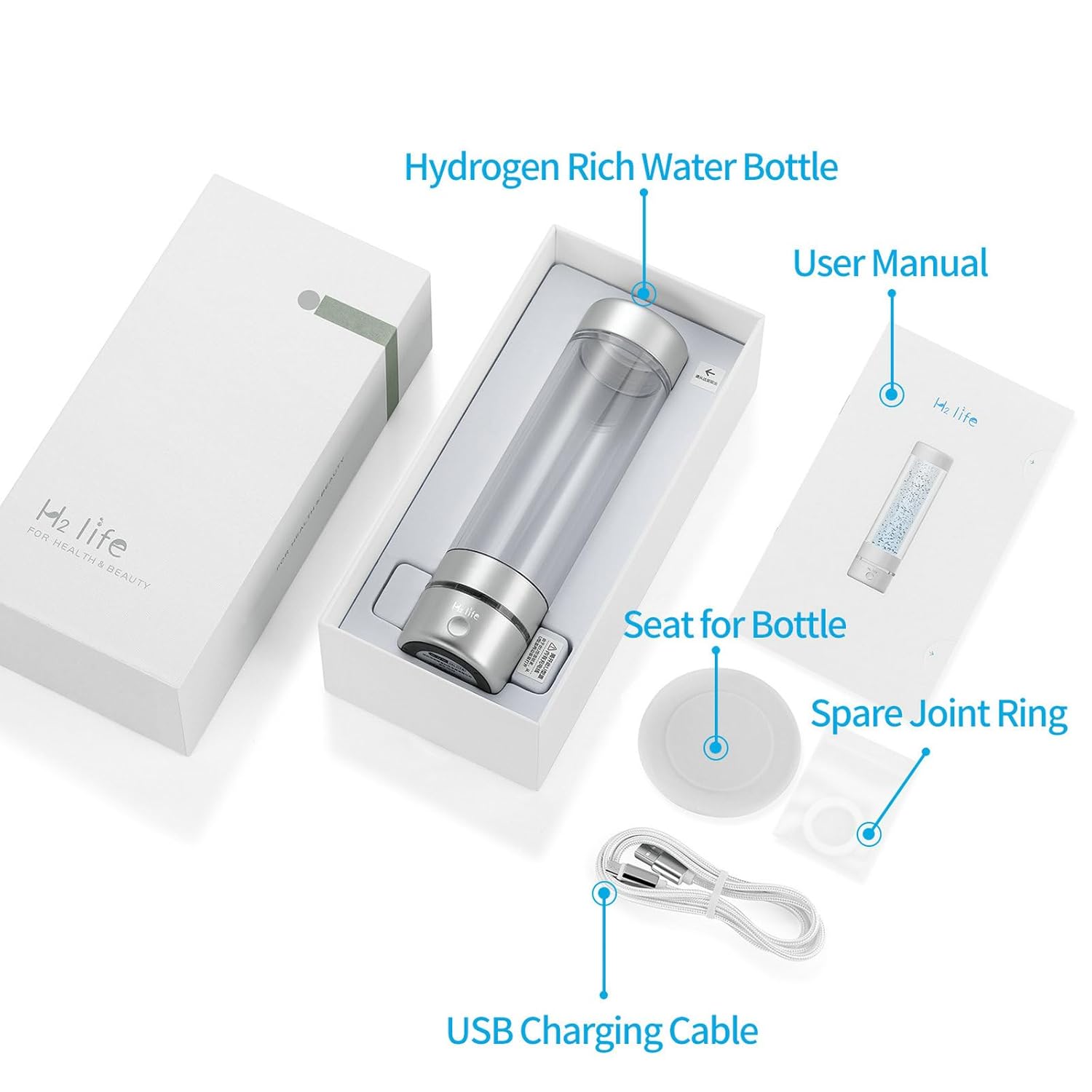 Borraccia Sportiva a Idrogeno SPE e PEM 320ml - immagine 5