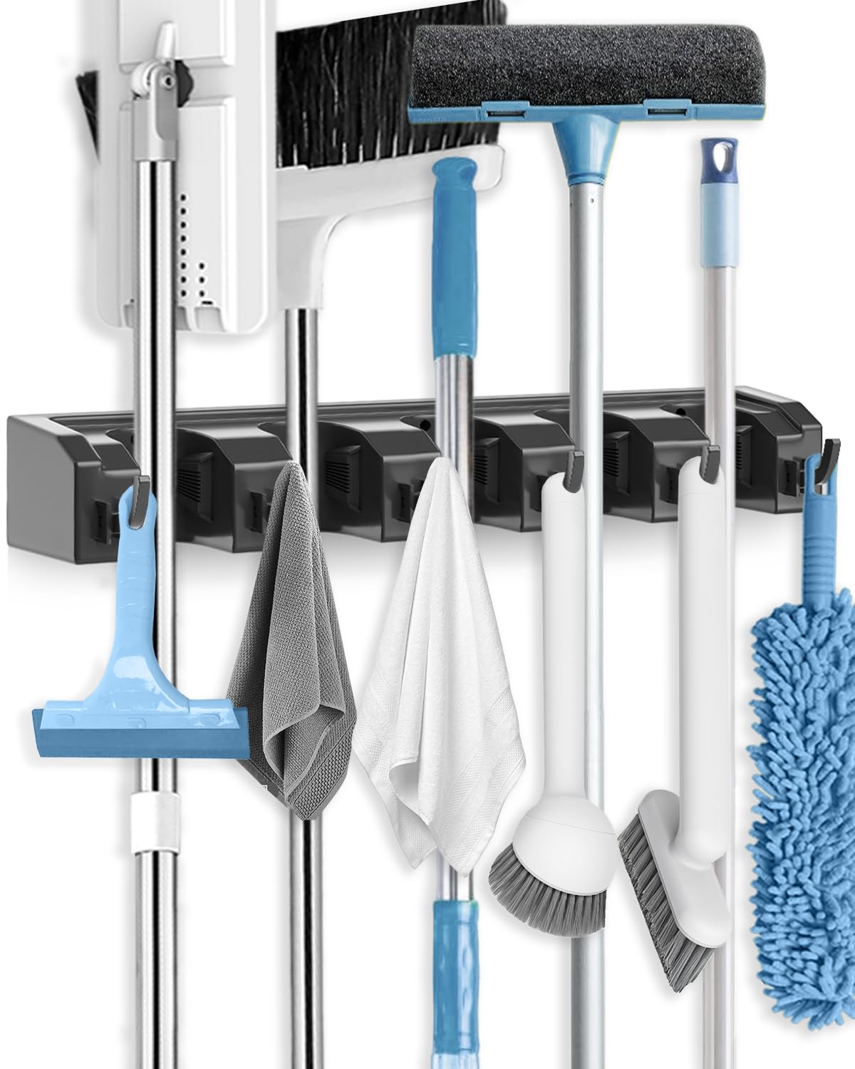 AceMining Porta Scope da Parete 5 Supporti e 6 Ganci, Nero