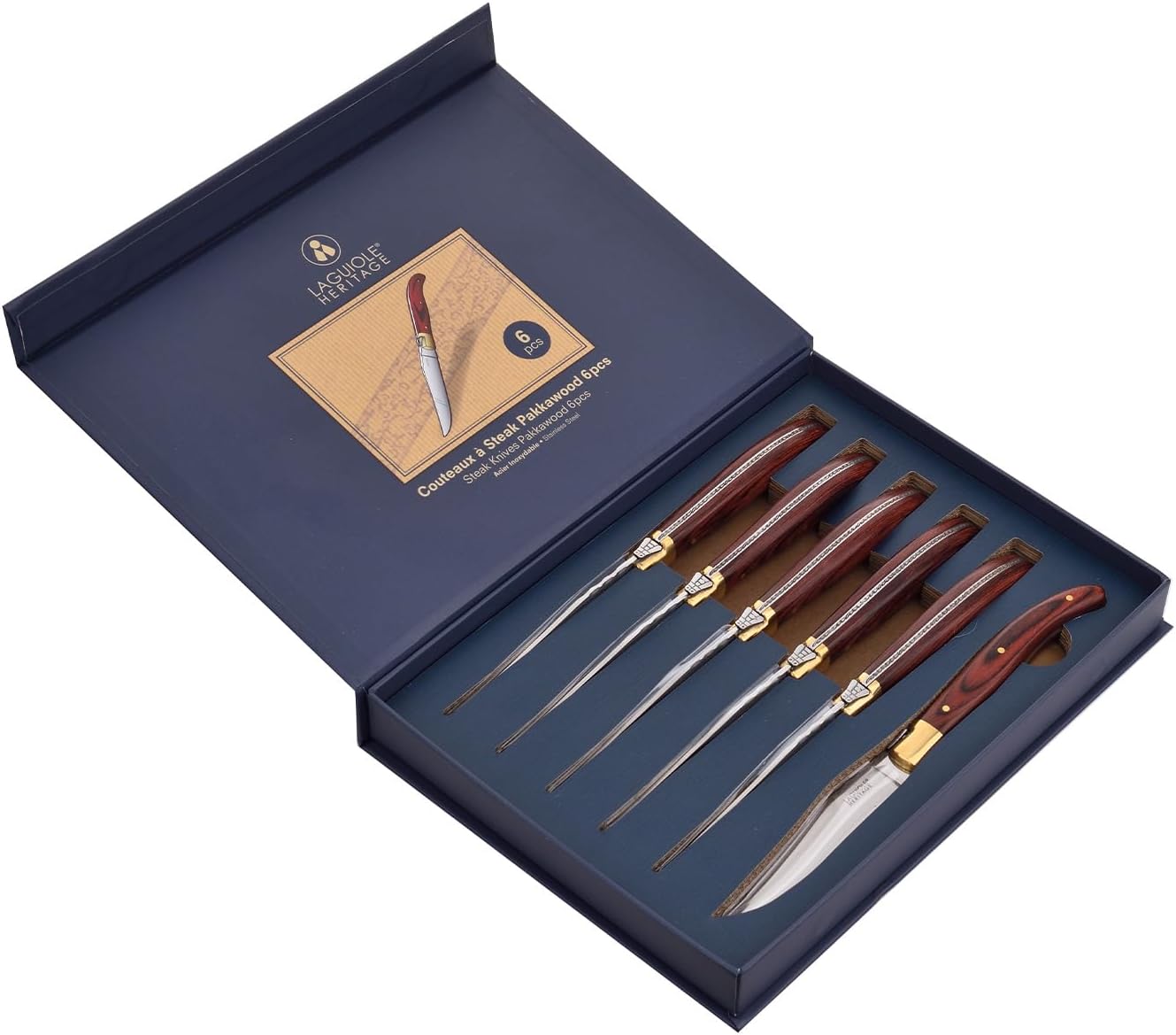 Laguiole Heritage Set 6 Coltelli da Bistecca
