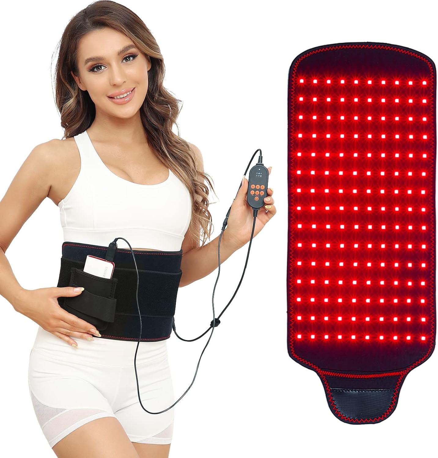 JOBYNA Cintura Terapia Luce Rossa e Infrarossa LED - immagine 1