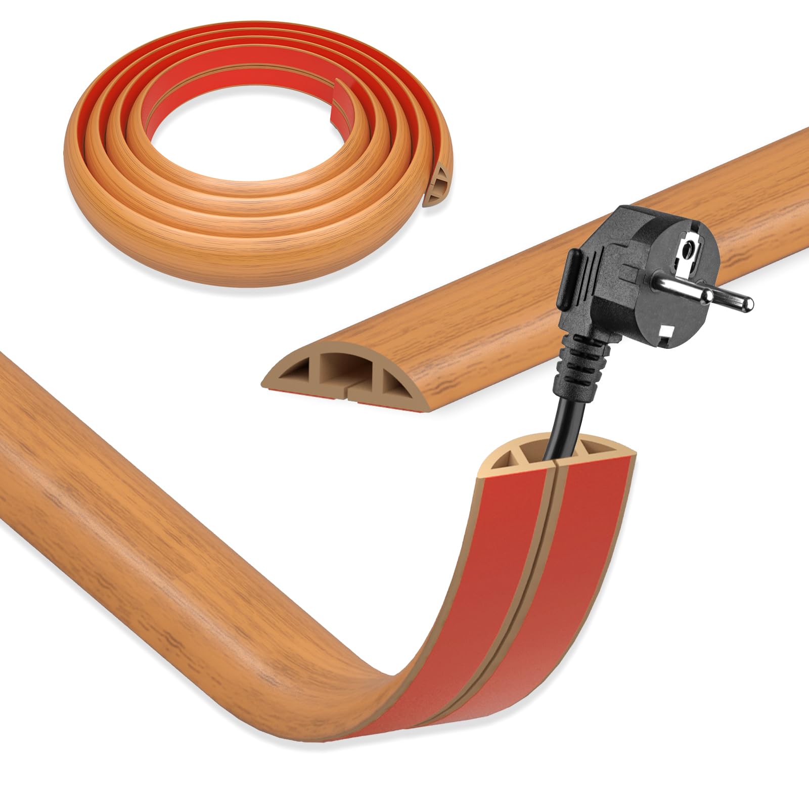 Dikariya Canalina Cavi Effetto Legno 3cm x 10m