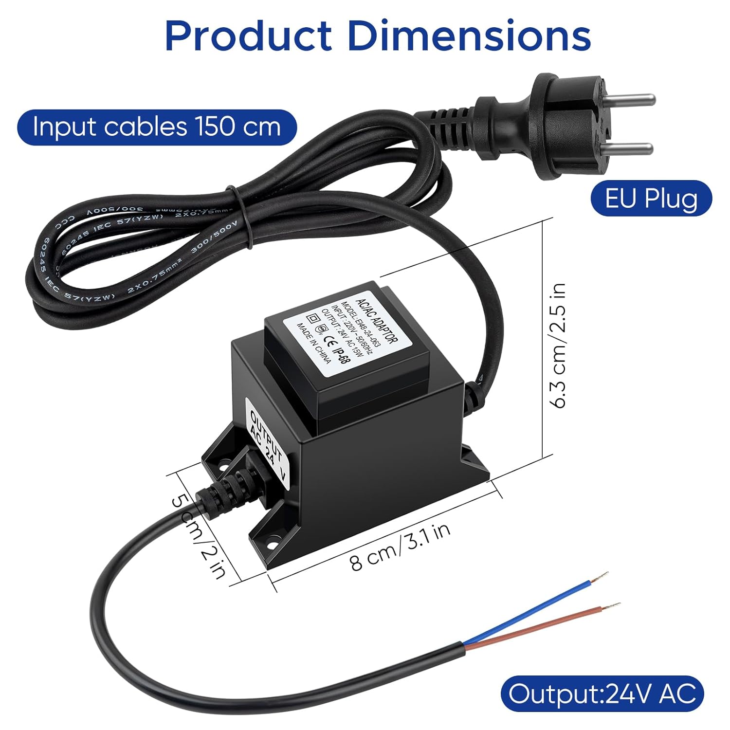Karyoosi Trasformatore IP68 Impermeabile 220-24V 15W - immagine 5