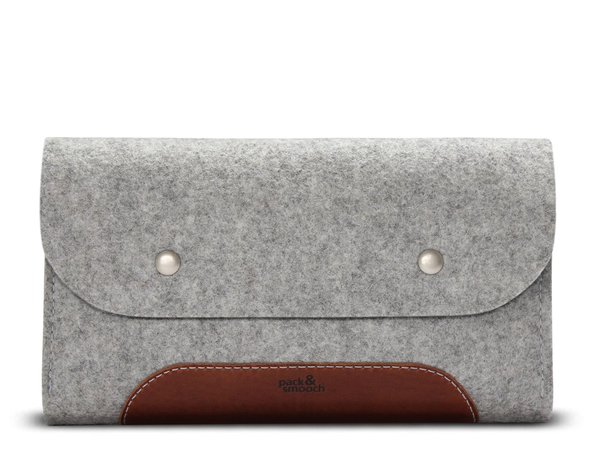 Pack & Smooch Custodia Accessori MacBook in Feltro e Cuoio