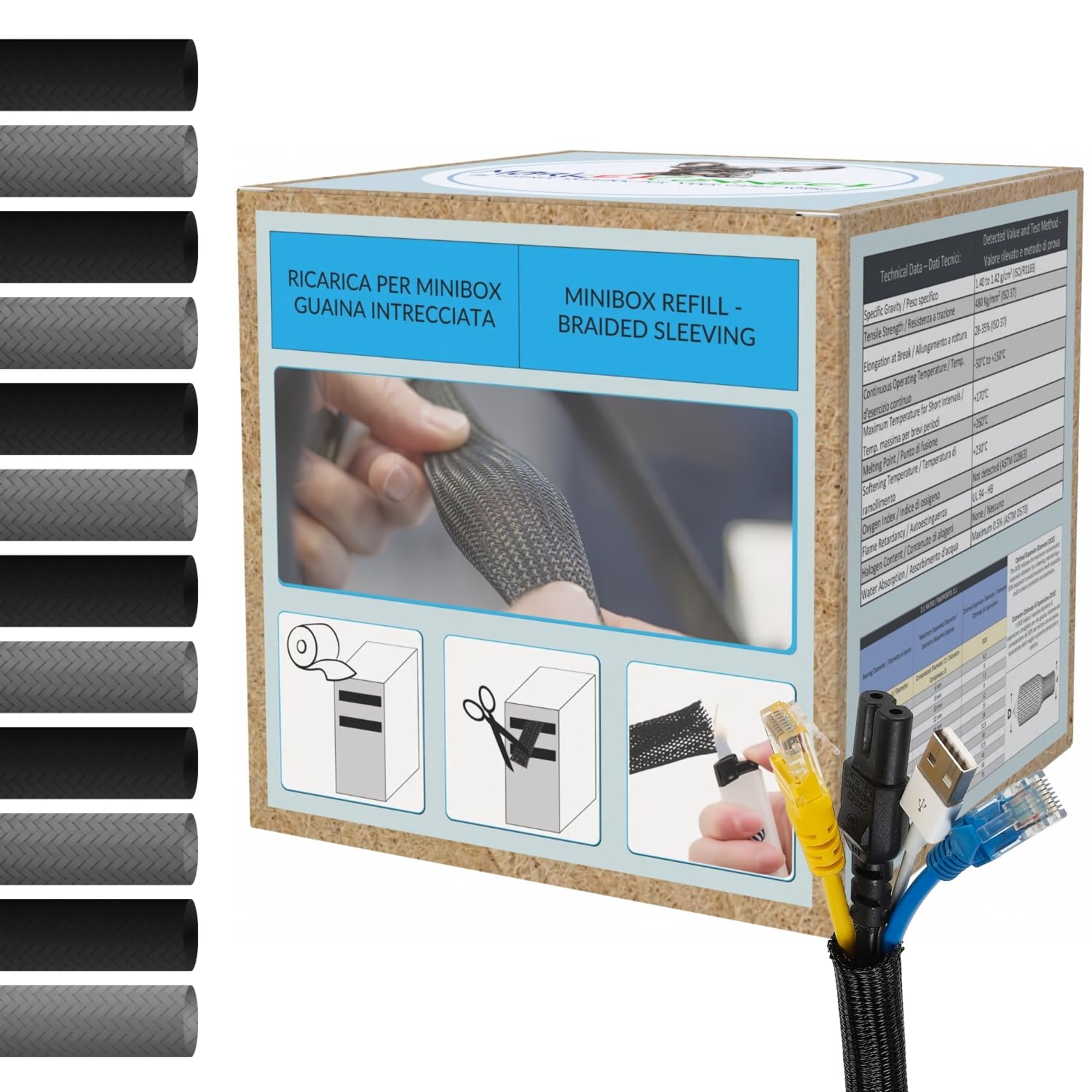 MarketConnect® Guaina Cavi Espandibile Ø 20mm (40mt totali)