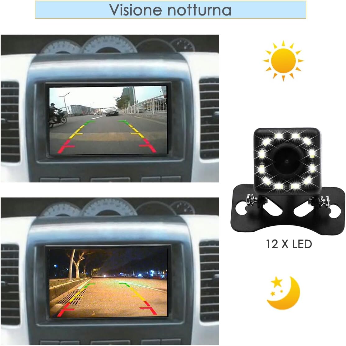 Ifrego HD Telecamera Posteriore Auto Cablata 170° - immagine 5