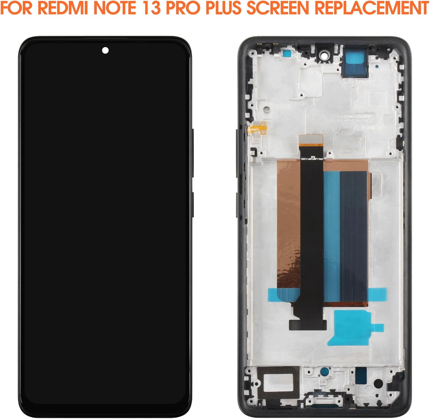AGCUT Display LCD per Redmi Note 13 Pro+ 5G (Nero) - immagine 3