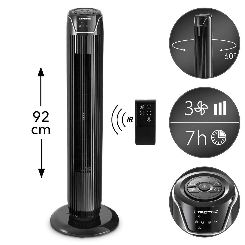 Trotec Ventilatore a Torre TVE 36 T - Nero - immagine 3
