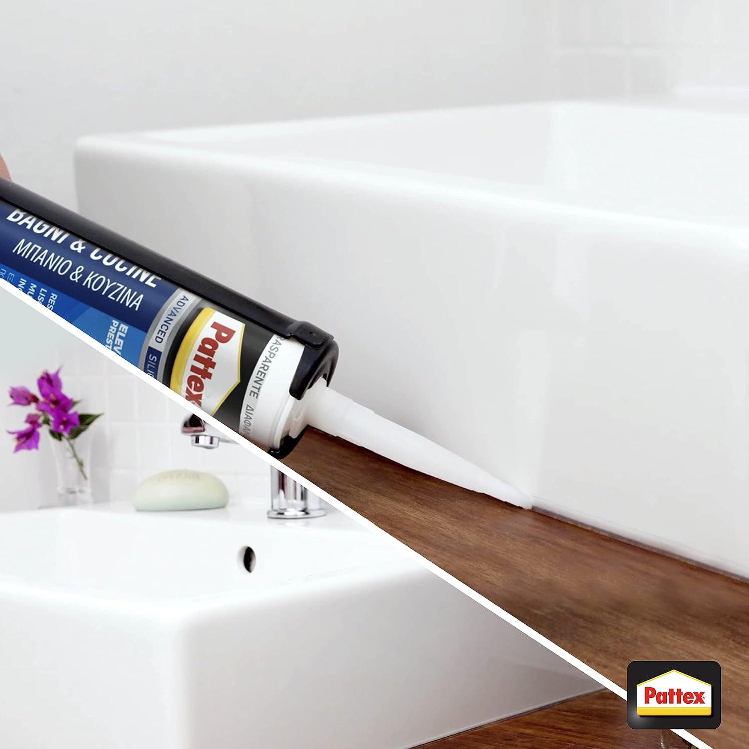 Pattex Bagni&Cucine Original Silicone Trasparente 280ml - immagine 4