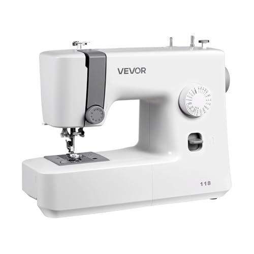 Vevor Macchina da Cucire Computerizzata 18 Punti, Bianco