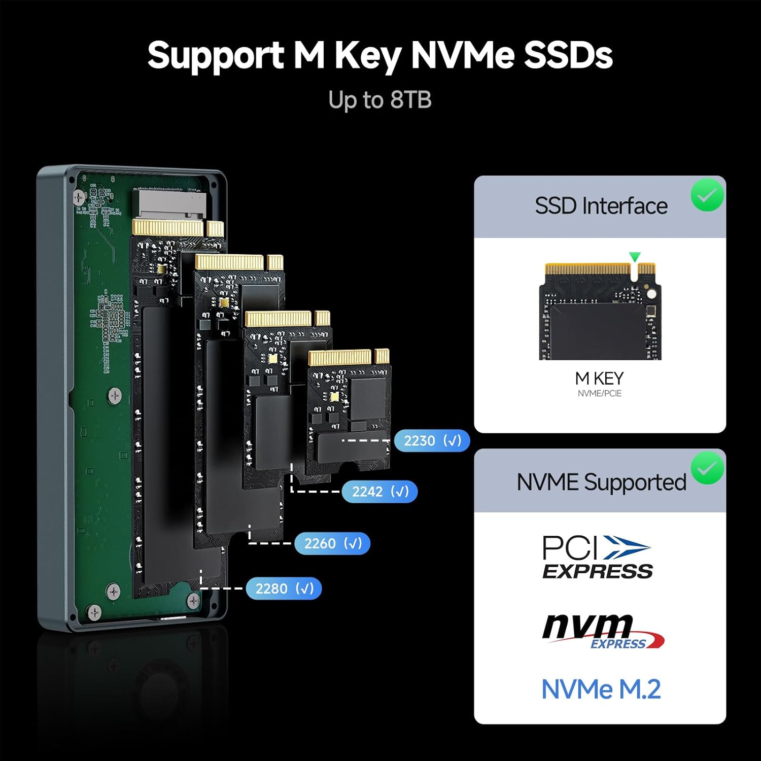 Case SSD 40Gbps con Ventola M.2 NVMe PCIe - immagine 4