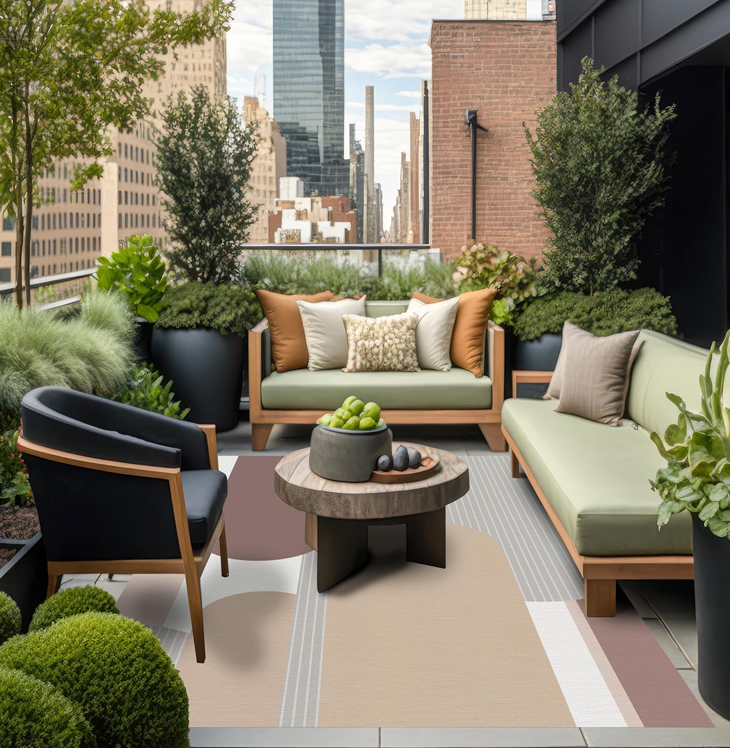 VINILIKO Tappeto, vinile, multicolore, 140 x 200 cm - immagine 1