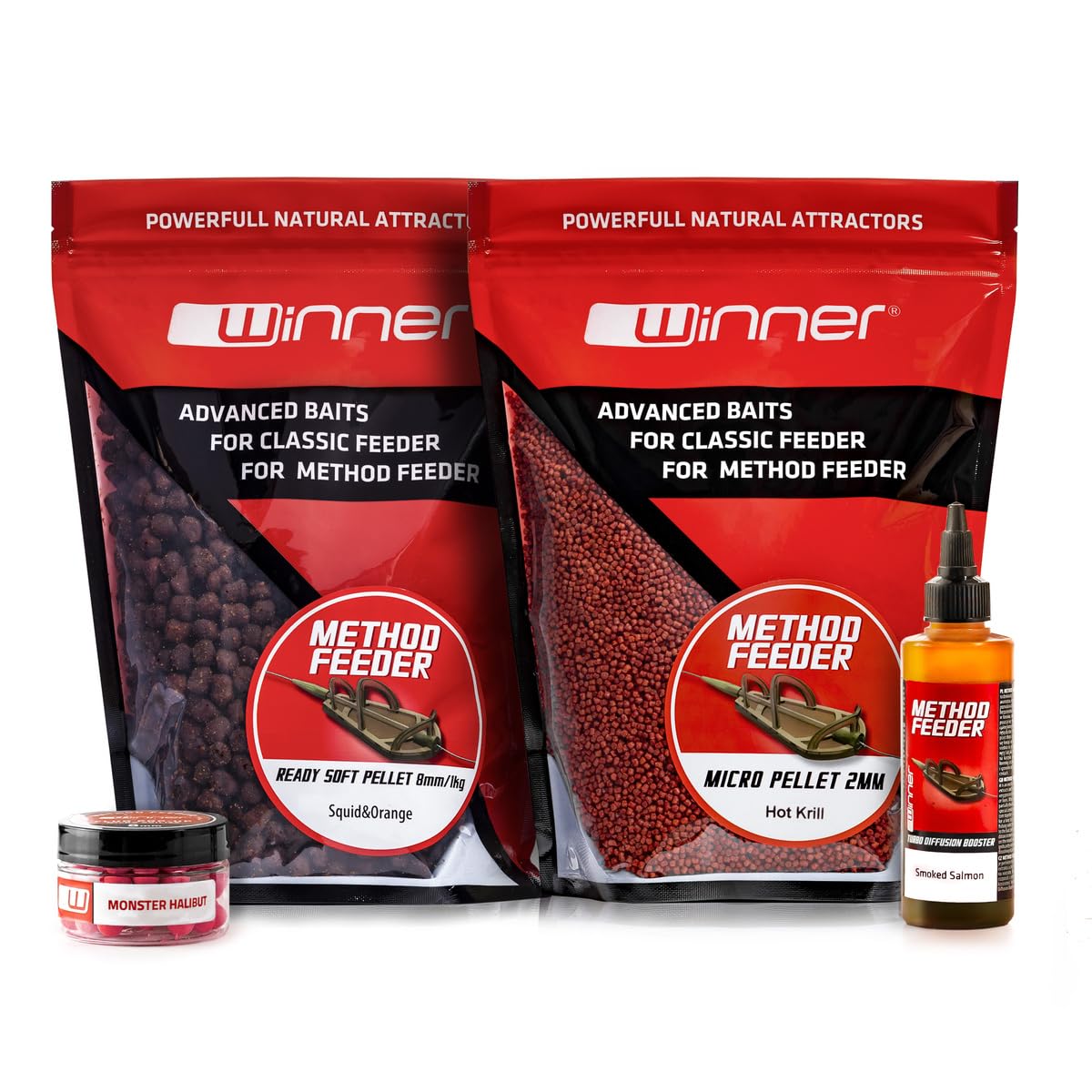 Tandem Baits Set 4 Session Method Feeder Box Fish