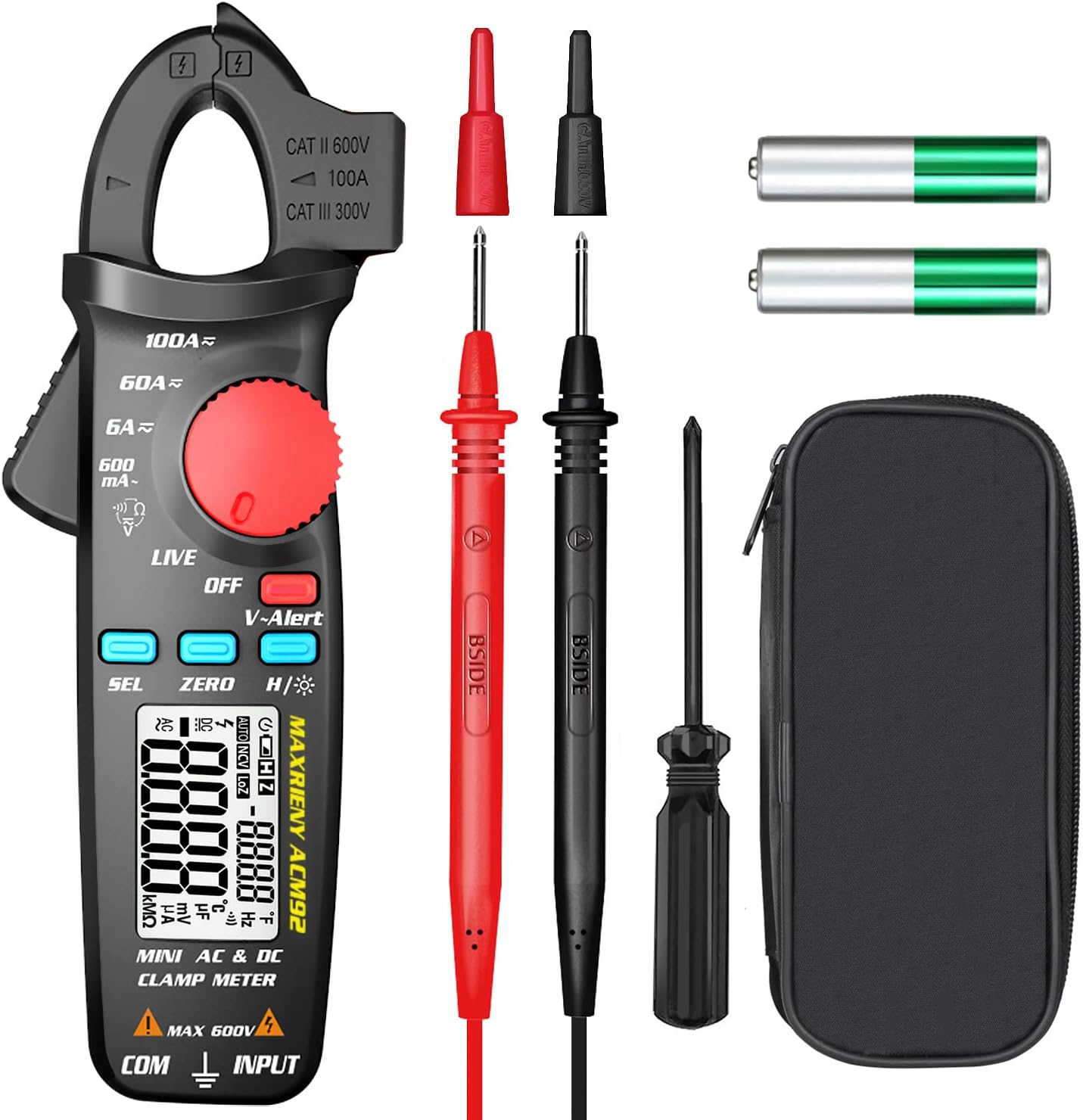 Maxrieny Multimetro Tester a Pinza Amperometrica 6000 - immagine 2