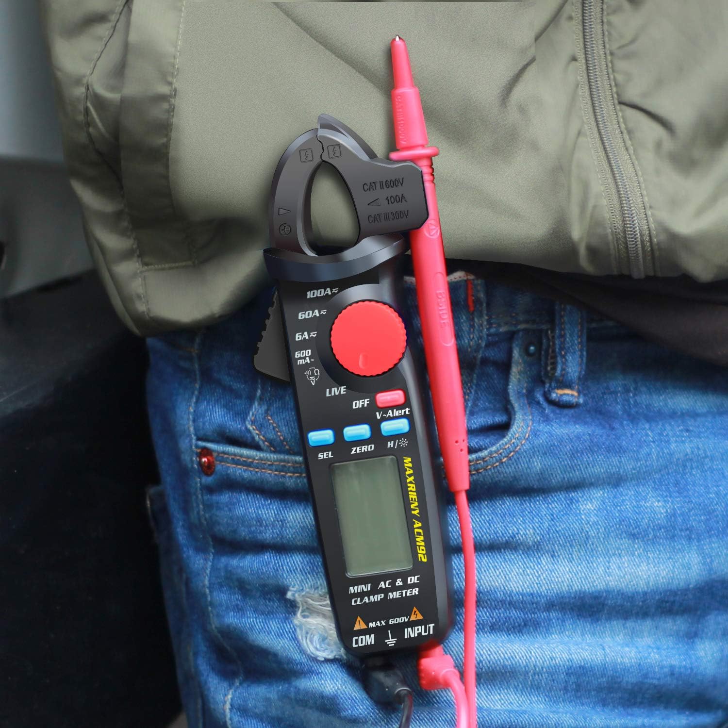 Maxrieny Multimetro Tester a Pinza Amperometrica 6000 - immagine 7