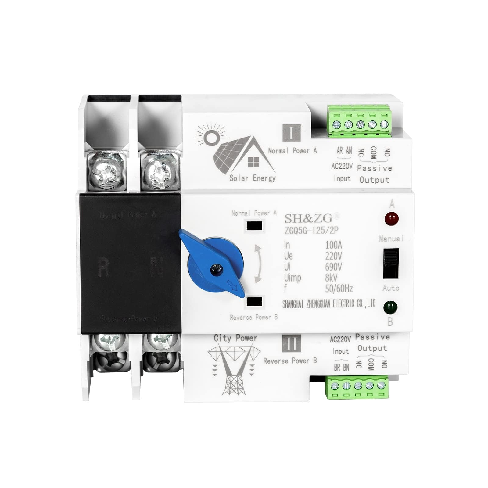 Jadeshay ATS Fotovoltaico - Interruttore Trasferimento Automatico