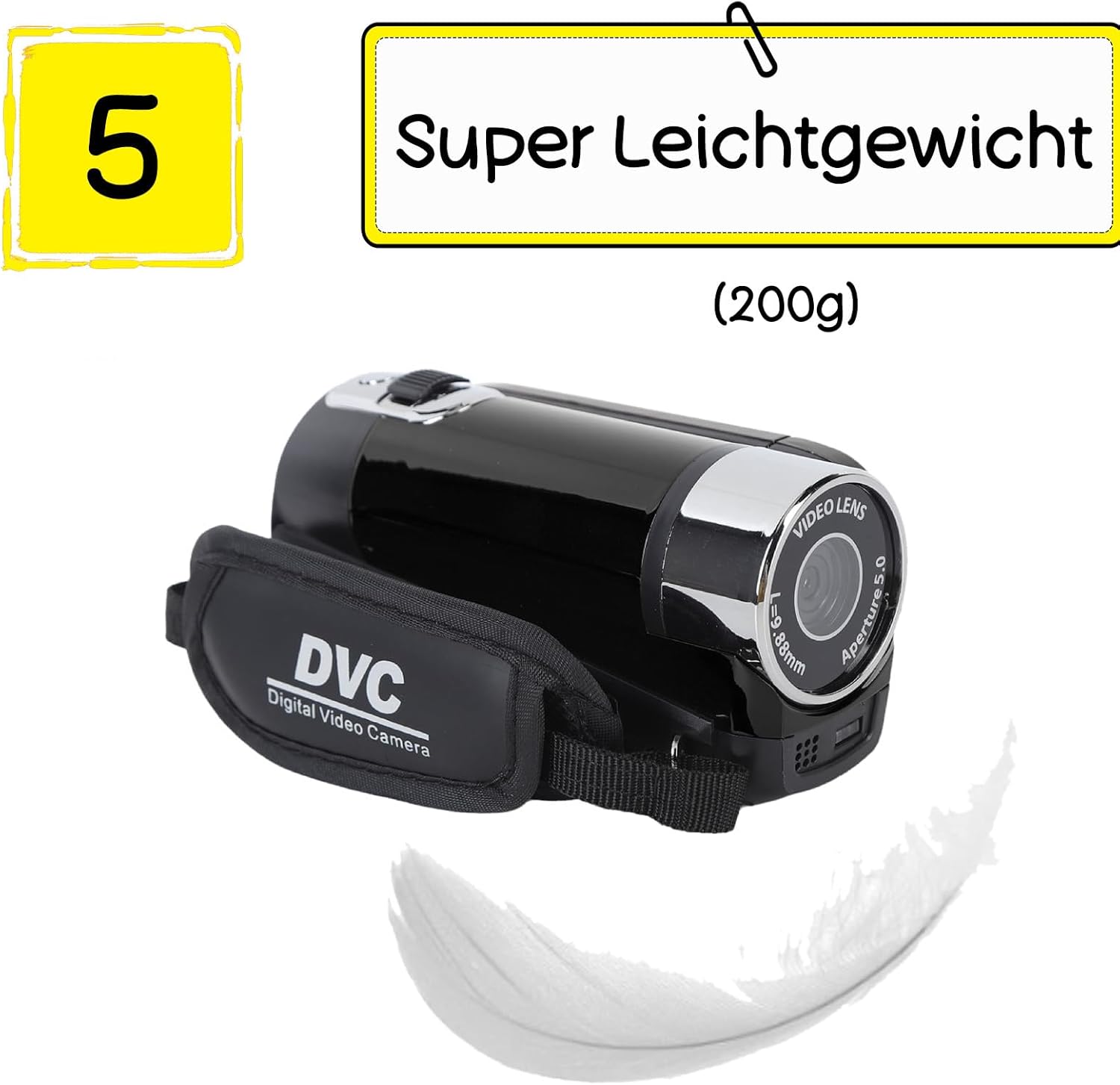 Videocamera 16x 1080P 30FPS con Schermo Girevole - immagine 6