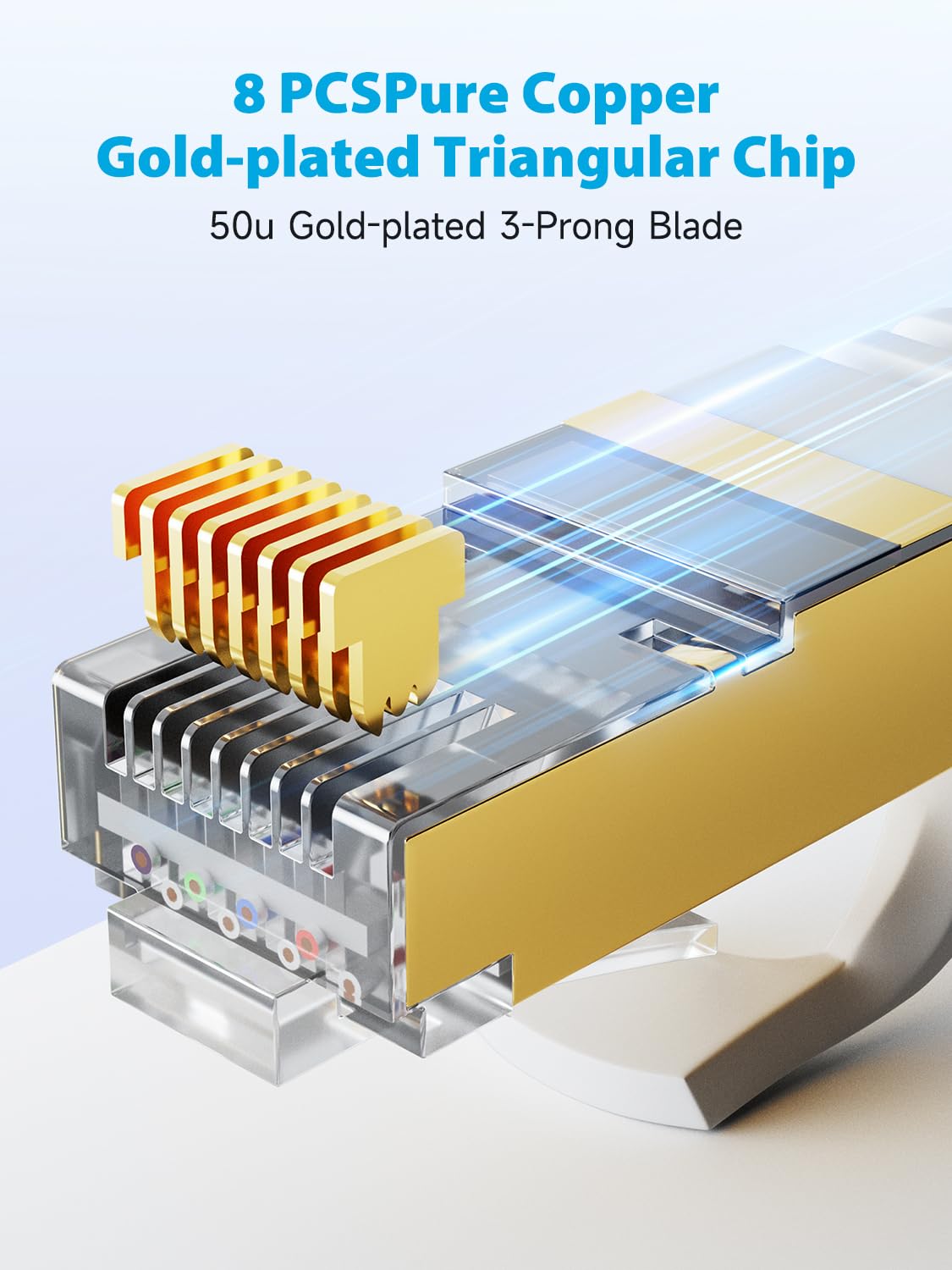 Cavo Ethernet CAT8 40M 40Gbps/2000Mhz - immagine 3