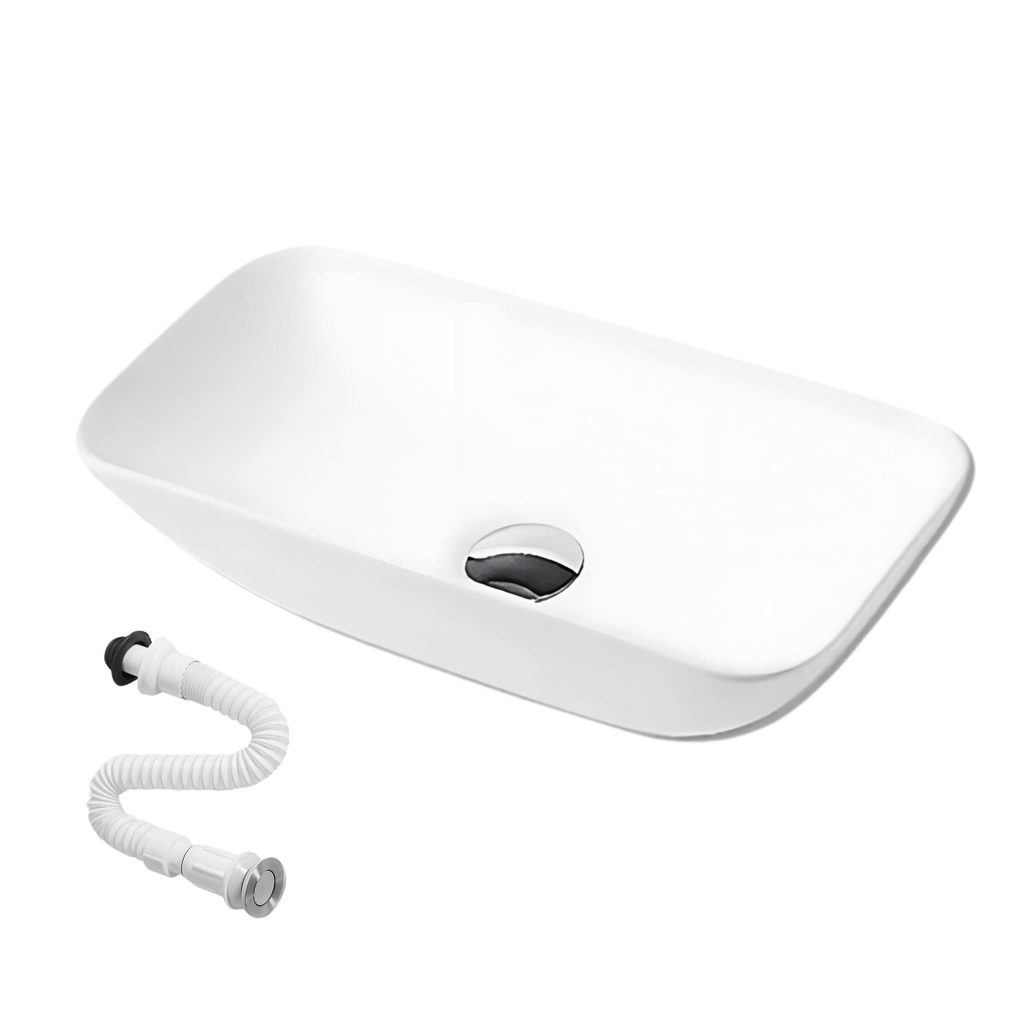 Magic Select Lavabo in Ceramica Bianco 48x23,5x11,5 CM