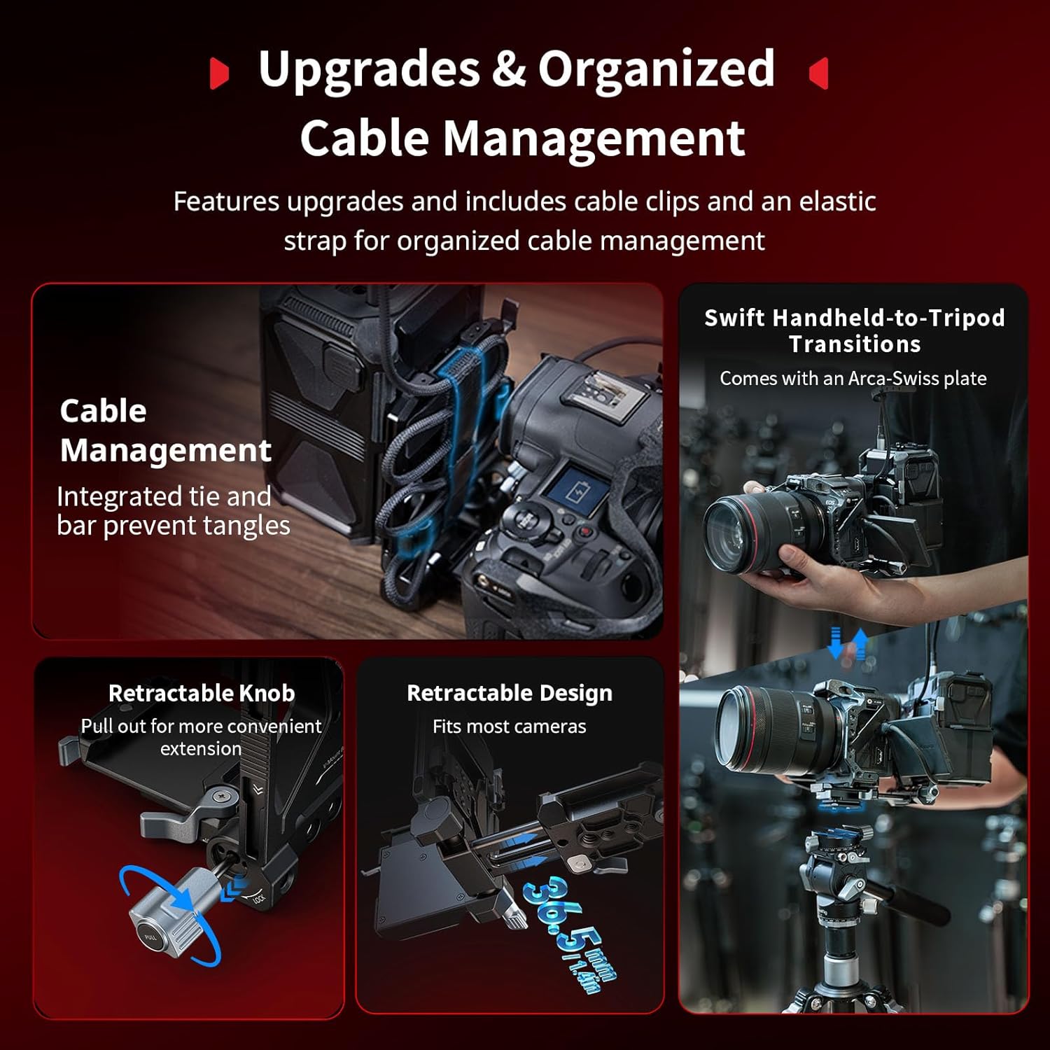 Smallrig Kit Piastra Batteria V Mount Pieghevole Pro - immagine 6