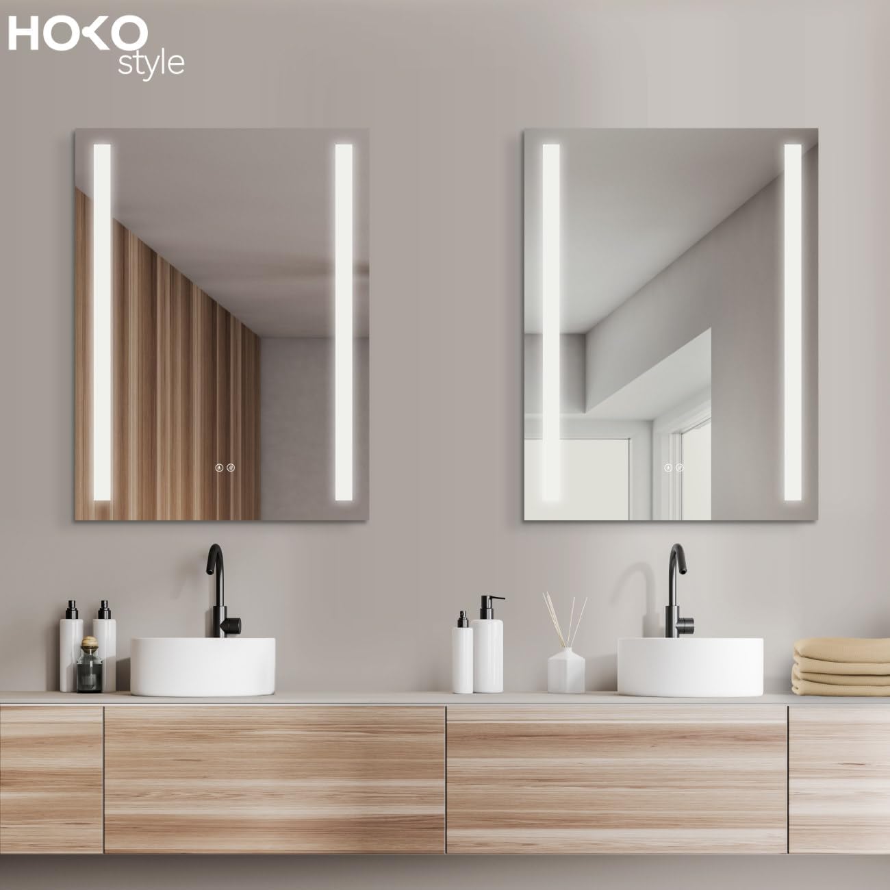 Hoko® Specchio Bagno con Luce LED 60x80cm - immagine 2
