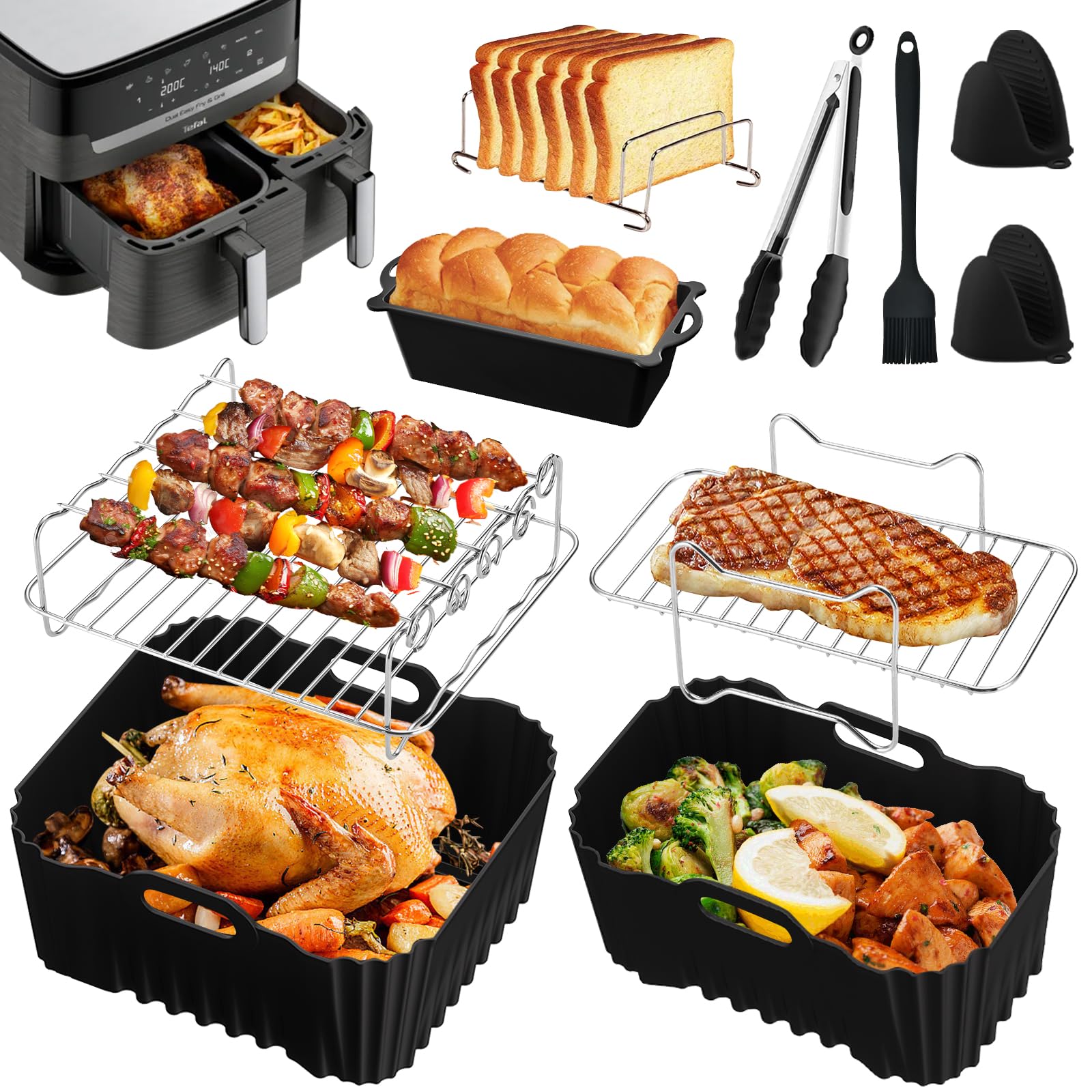 Silicone per Friggitrice ad Aria Moulinex XXL Dual Easy Fry