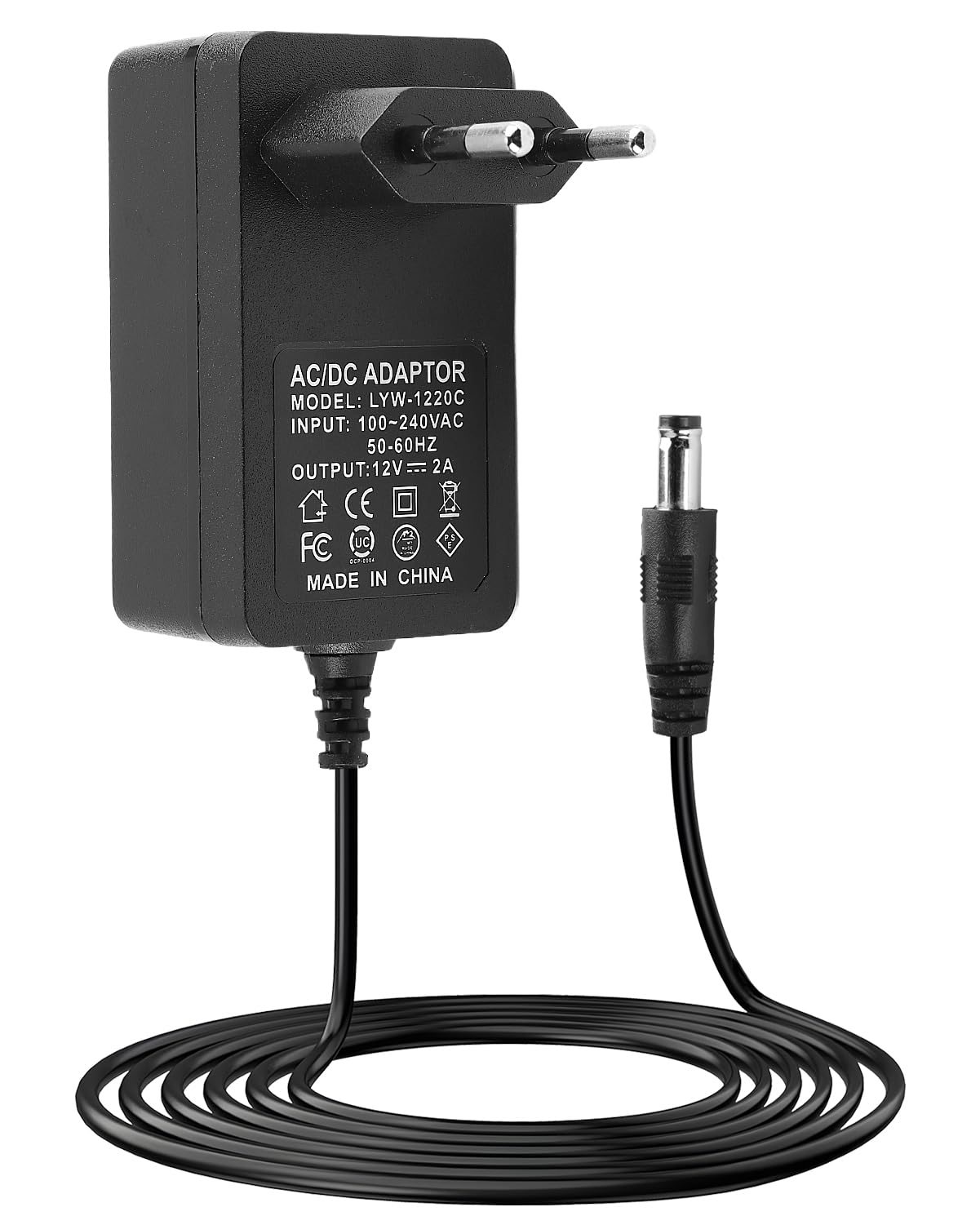 Alimentatore 12V 2A 24W Universale AC-DC